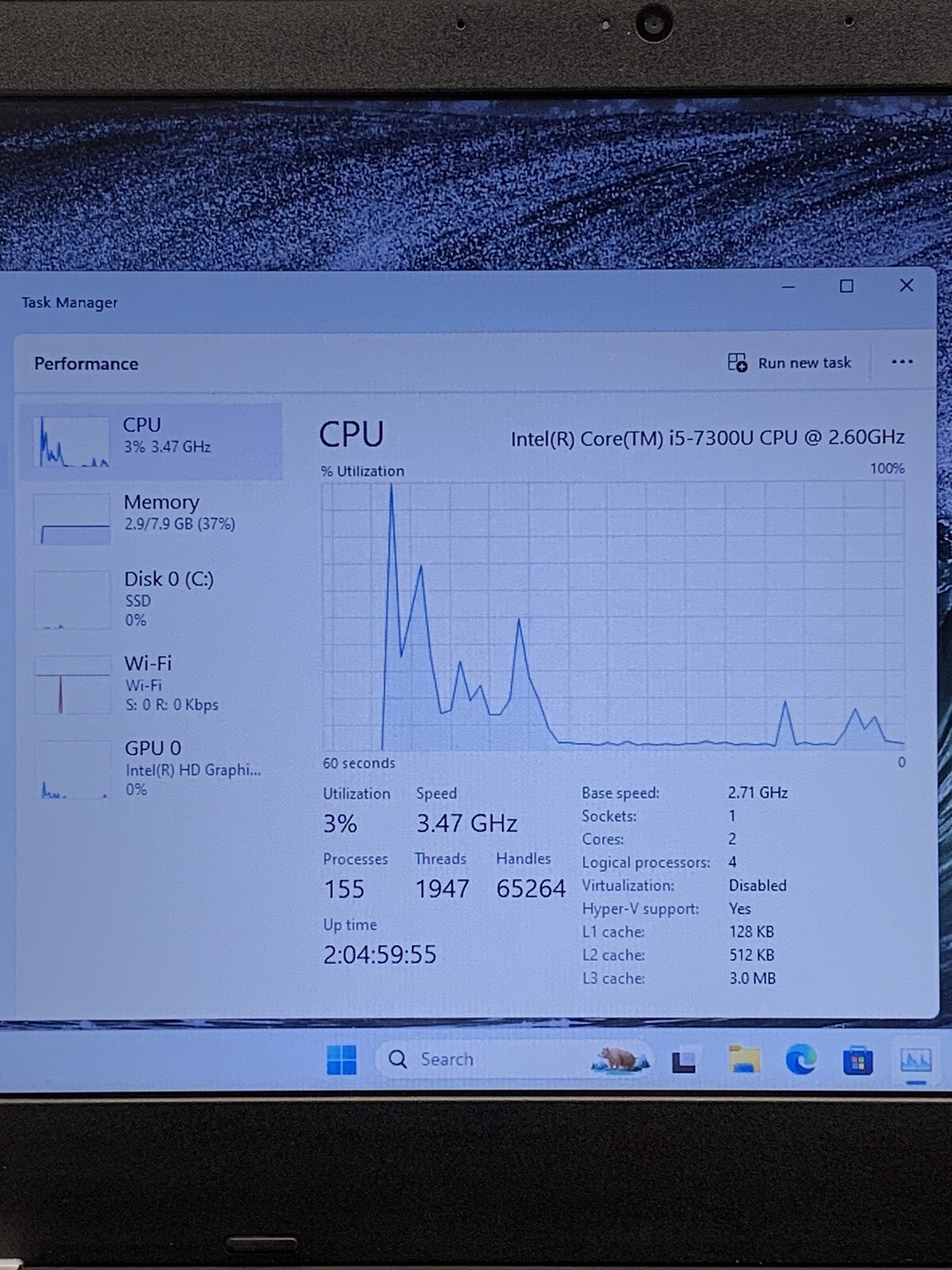 Lenovo ThinkPad 13 2nd Gen Core i5-7300U @ 2.60GHz 8GB RAM 256GB SSD Win 11 Pro