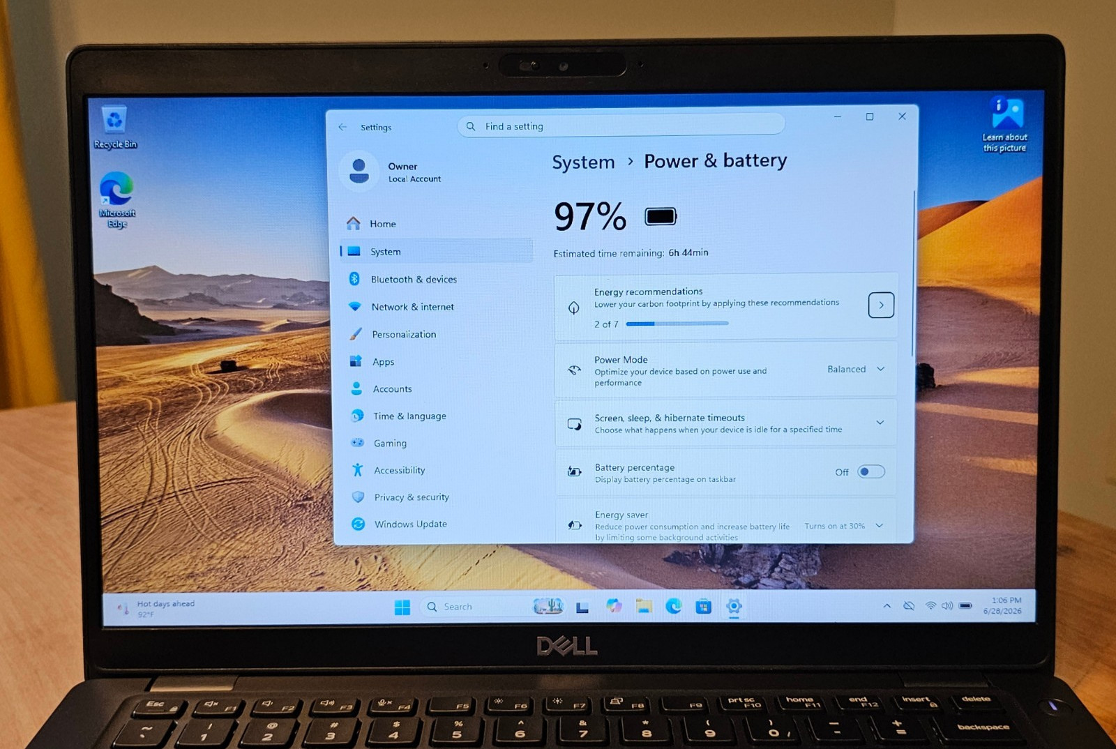 Good Dell 5400 i5-8265U 1.6GHz 8GB 256GB NVMe Webcam Charger & Excellent Battery