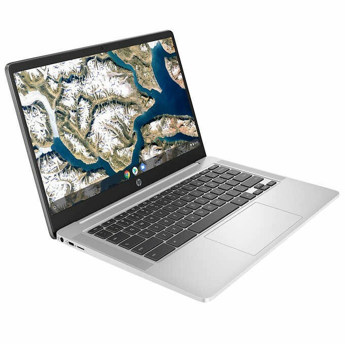 HP 14″ Chromebook (Intel Celeron Processor N4500, 4GB, 64GB eMMC) 14a-na1043cl.