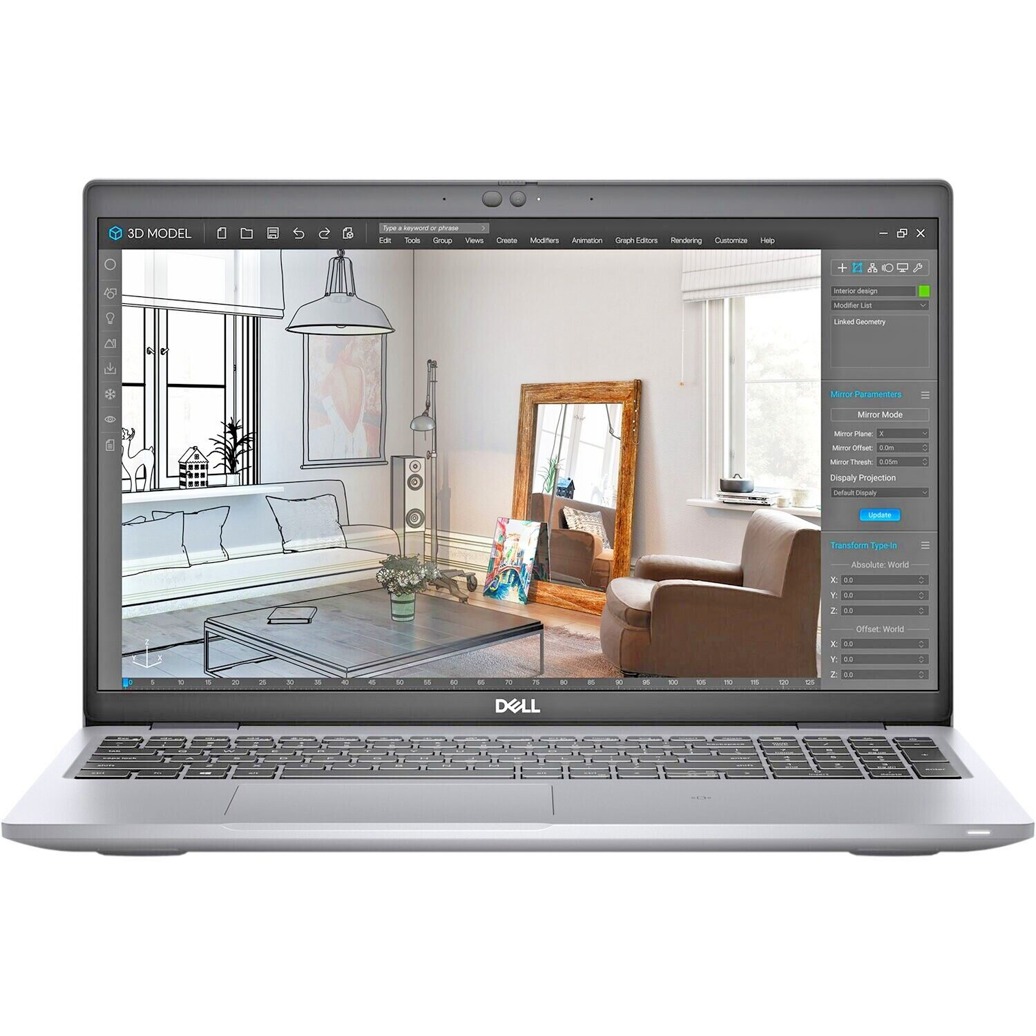 Dell Precision 3560 15″ IntelCore i7-1185G7 256GB SSD 32GB RAM T500 WIN11 Laptop
