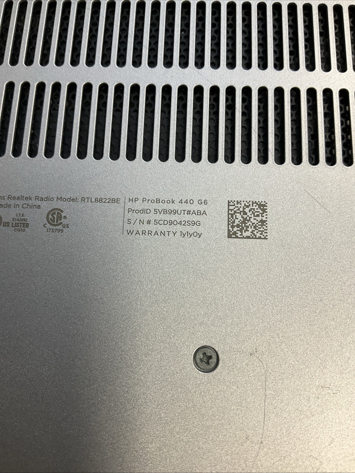 HP PROBOOK 440 G6 INTEL CORE I3-8145U 2.10GHZ 8GB RAM 128gb Ssd