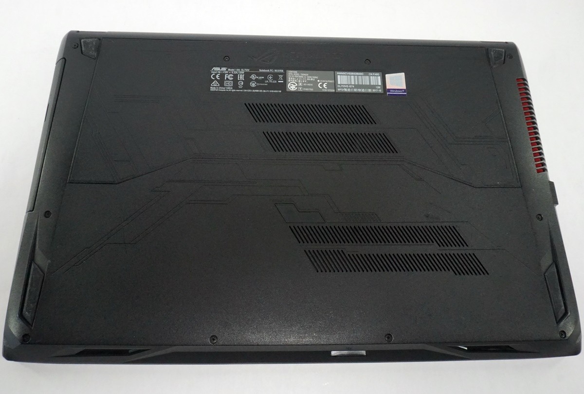 ASUS ROG GL753 17.3″ FHD i7-7700HQ 2.8GHz 16GB RAM 128GB SSD 1TB HDD GTX 1050 Ti