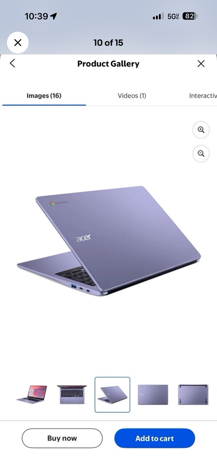 Acer Chromebook 315 15.6″ FHD Intel N4500 4GB 64GB eMMC Wi‑Fi 6 Purple