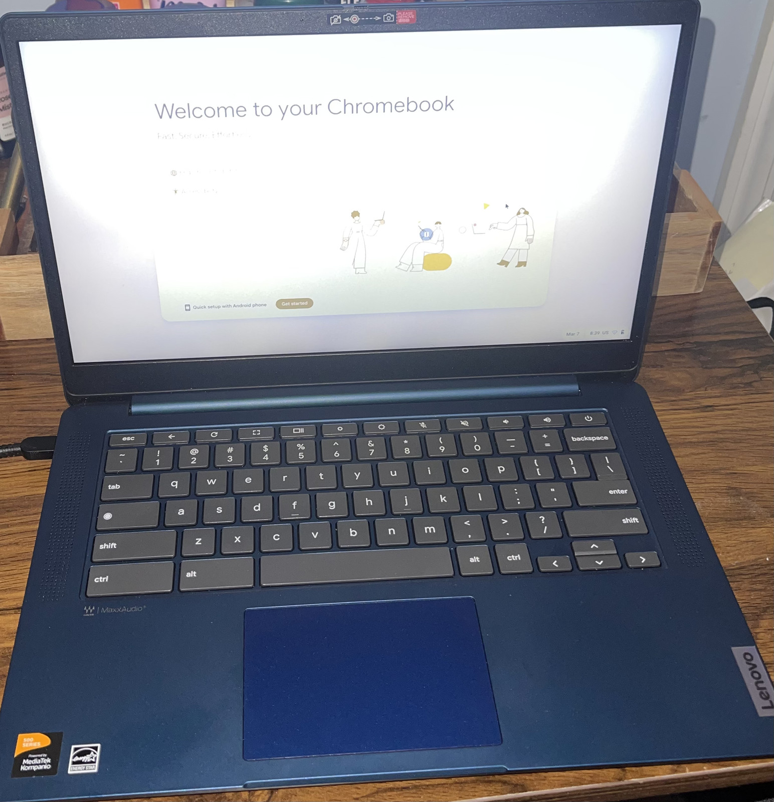 Lenovo IdeaPad Slim 3 Chromebook 14 4GB 64GB eMMC ChromeOS Blue