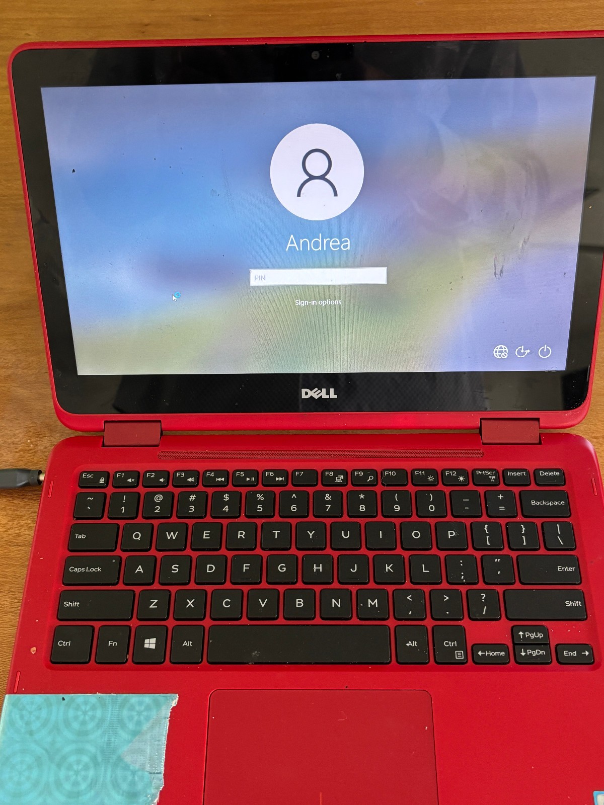 Dell Inspiron 11 3000 3162 Red Laptop Intel Core m3 Powers On No Login