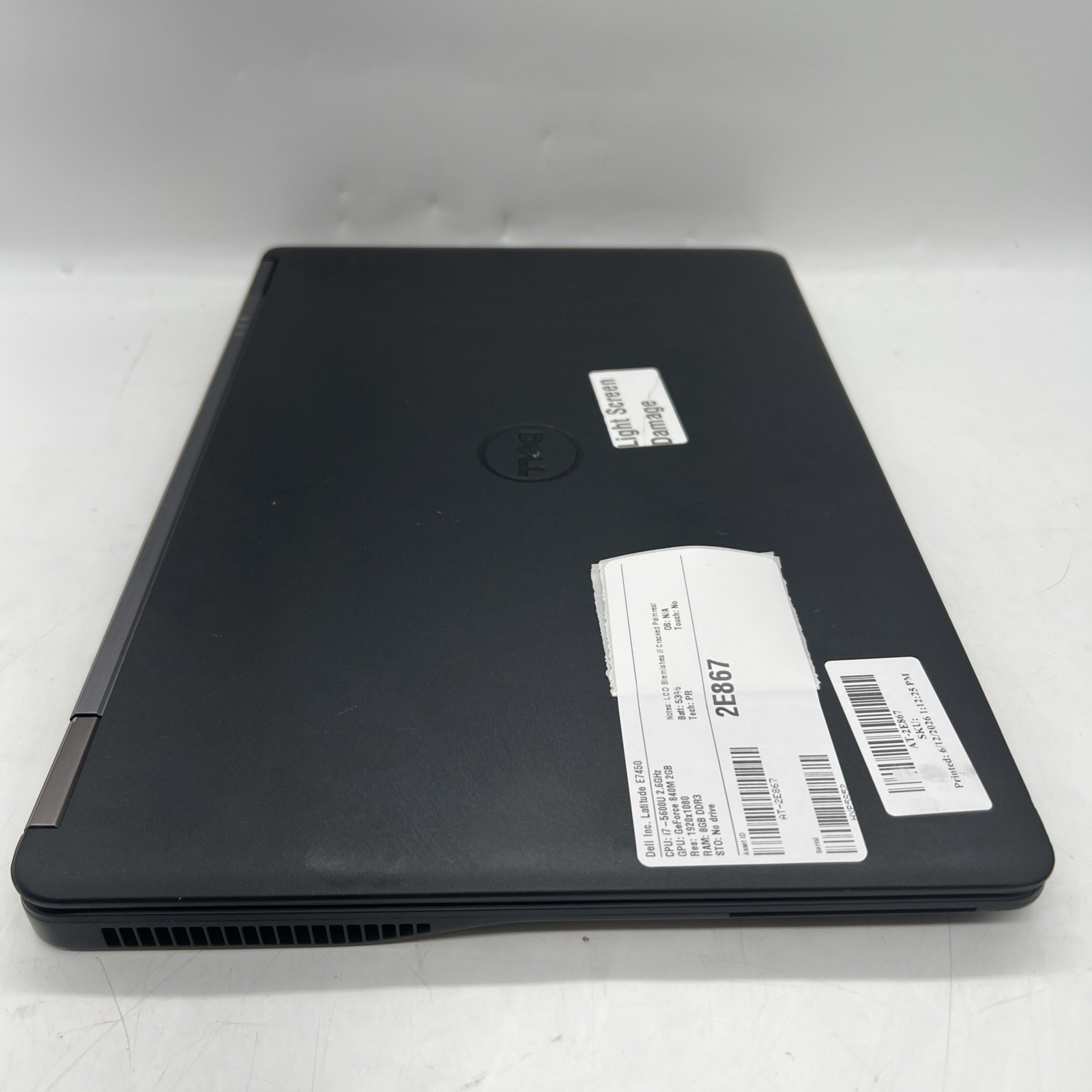 Dell Latitude E7450 i7 5600U 2.6GHz 8GB RAM GeForce 840M 2GB No Drive No OS