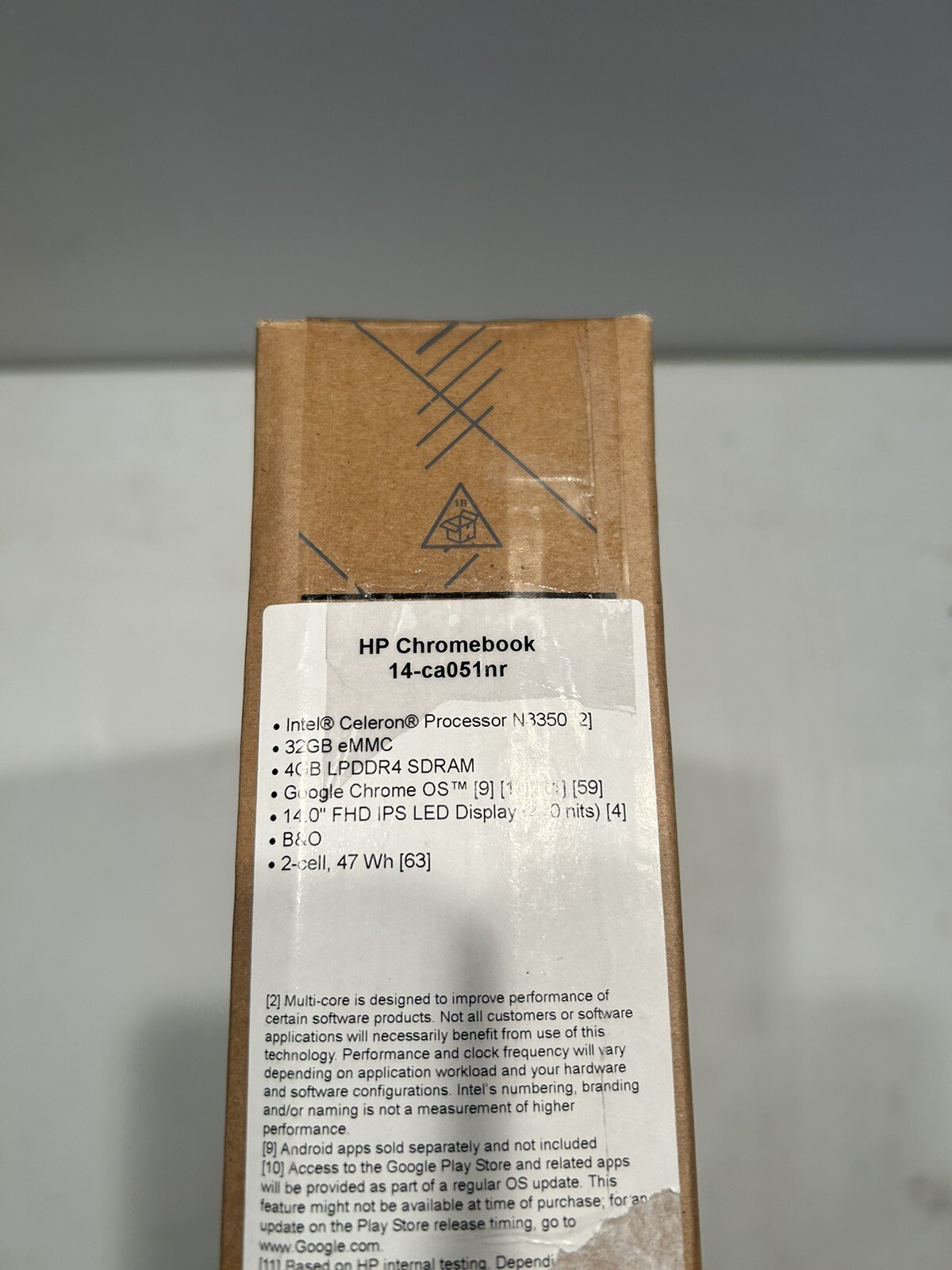 HP Chromebook 14-ca051nr Intel Celeron Processor N3350 4G 14-ca051nr Chromebook