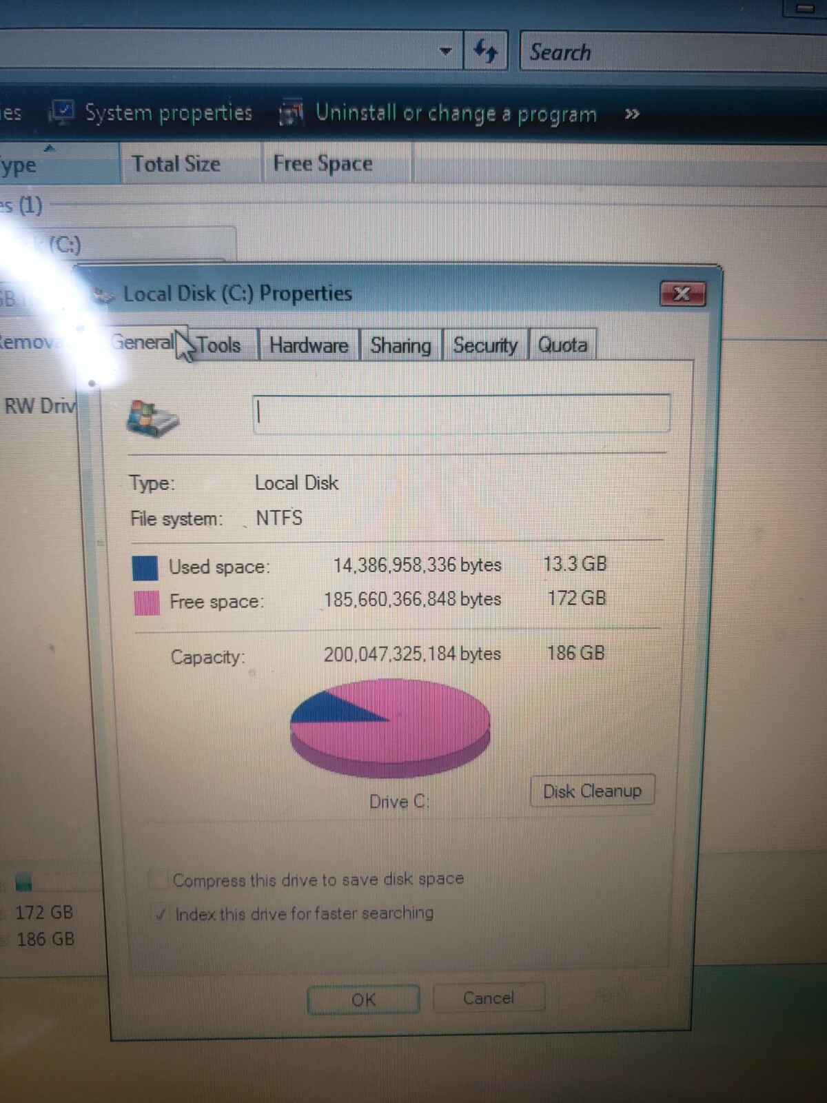 Sony Vaio CR pcg-5j2l Core 2 Duo T7500@2.20GHz 4GB RAM 200GB HDD Vista READ