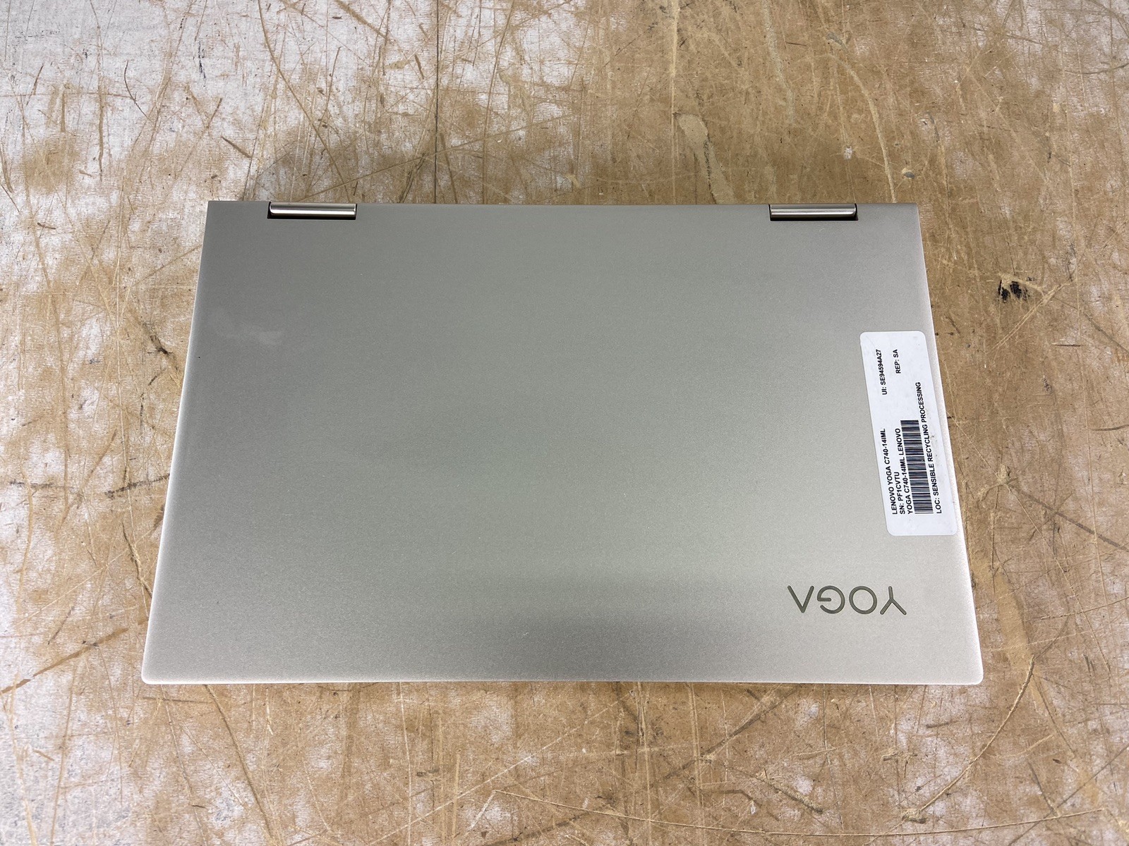 LENOVO YOGA C740-14IML i5-10210U @ 1.60GHz, 4GB RAM, NO HDD/OS – (FOR PARTS)