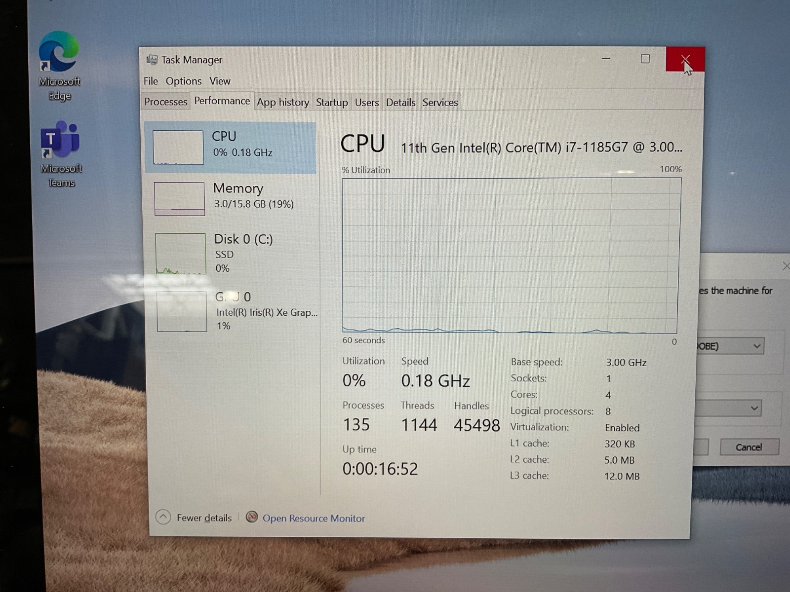 Microsoft Surface Laptop 4 i7-1185G7 16GB 256GB 13.5 Win10Pro •DEAD BATTERY•