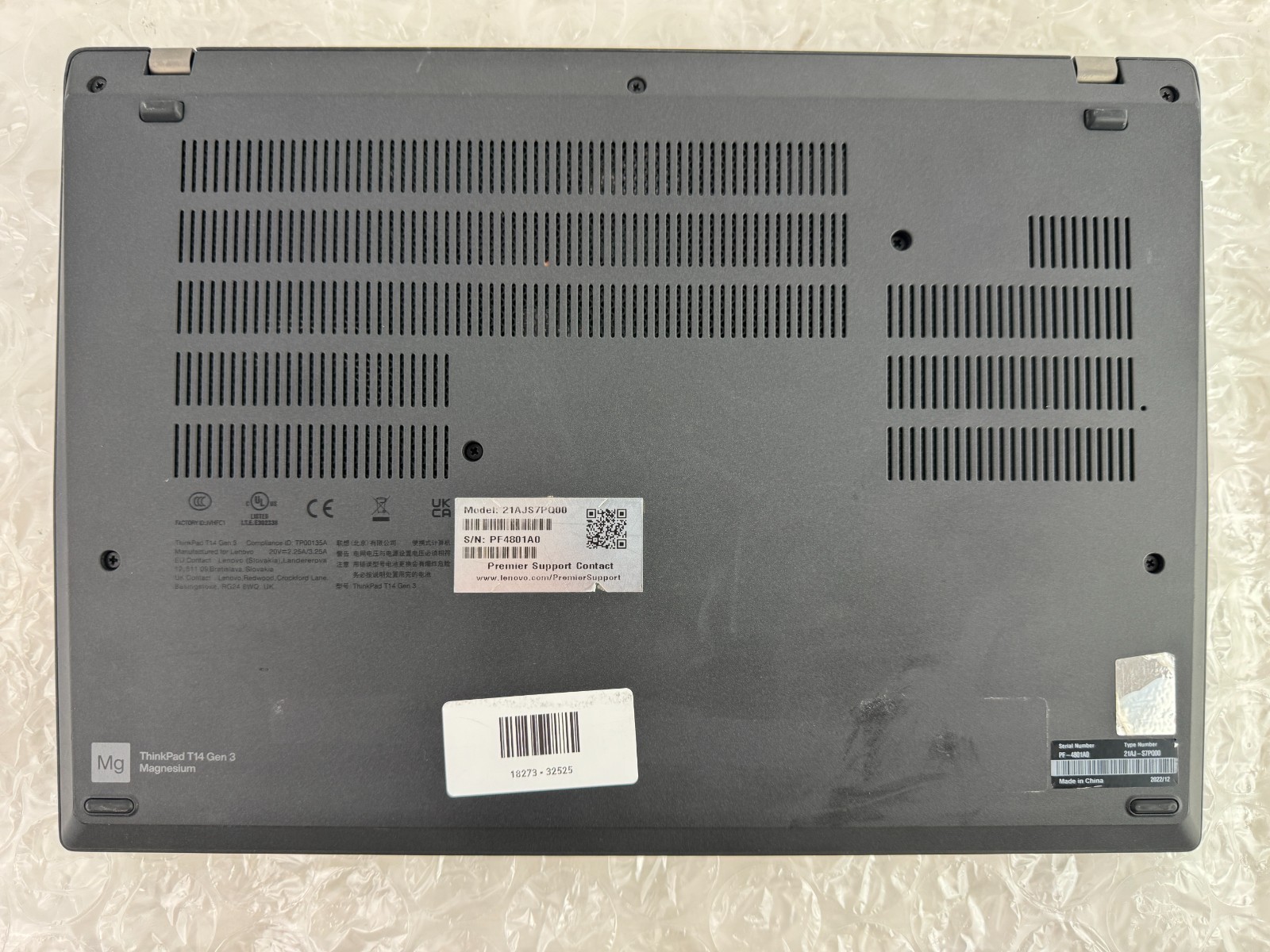 Lenovo ThinkPad T14 Gen 3 i7-1265U 16GB 512GB SSD 14″ FHD+ Win 11 Pro