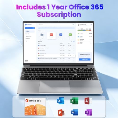 15.6″ FHD Laptops with AI Assistant Included, Quad-Core Processor(Beat Celeron
