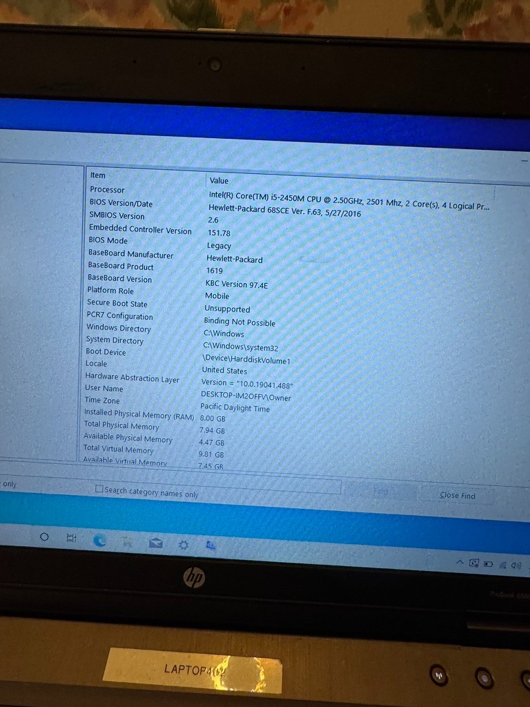 HP ProBook 6560b – i5-2450M / 4GB RAM / 180GB SSD / Windows 10
