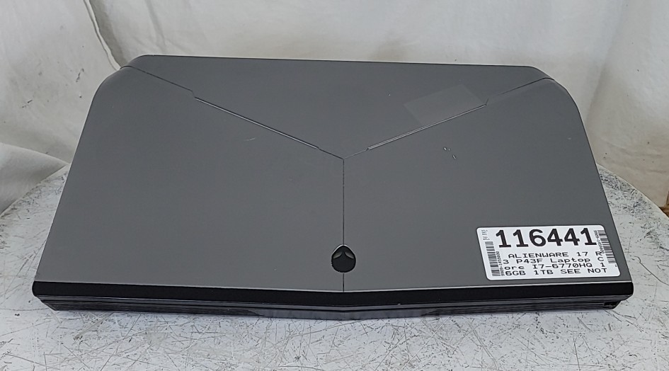 ALIENWARE 17 R3 P43F Laptop Core I7-6770HQ 16GB 1TB SEE NOTES