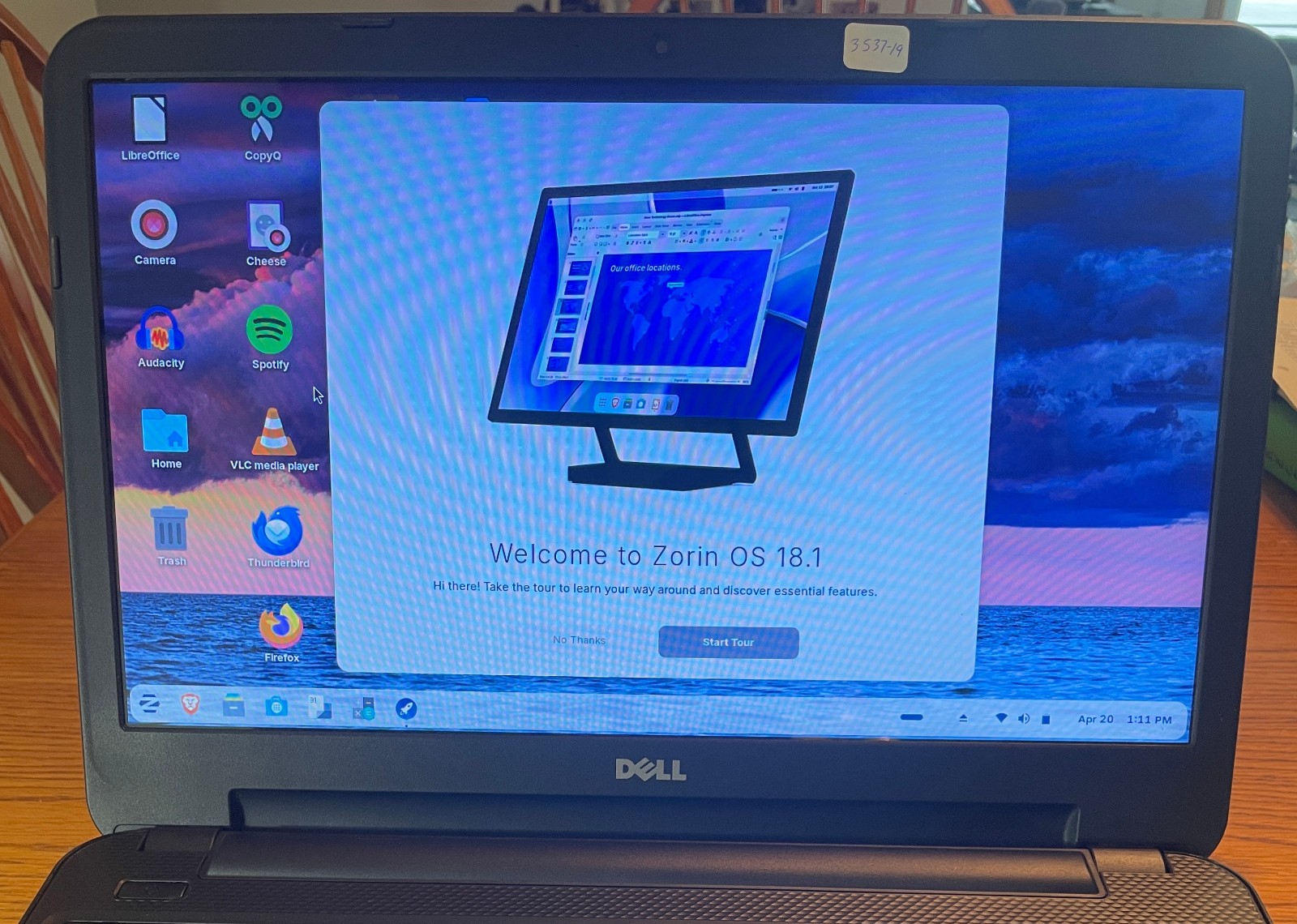 DELL INSPIRON 15-3537 Laptop 15″ i5 256gb+1tb Linux Zorin 18-extras-19