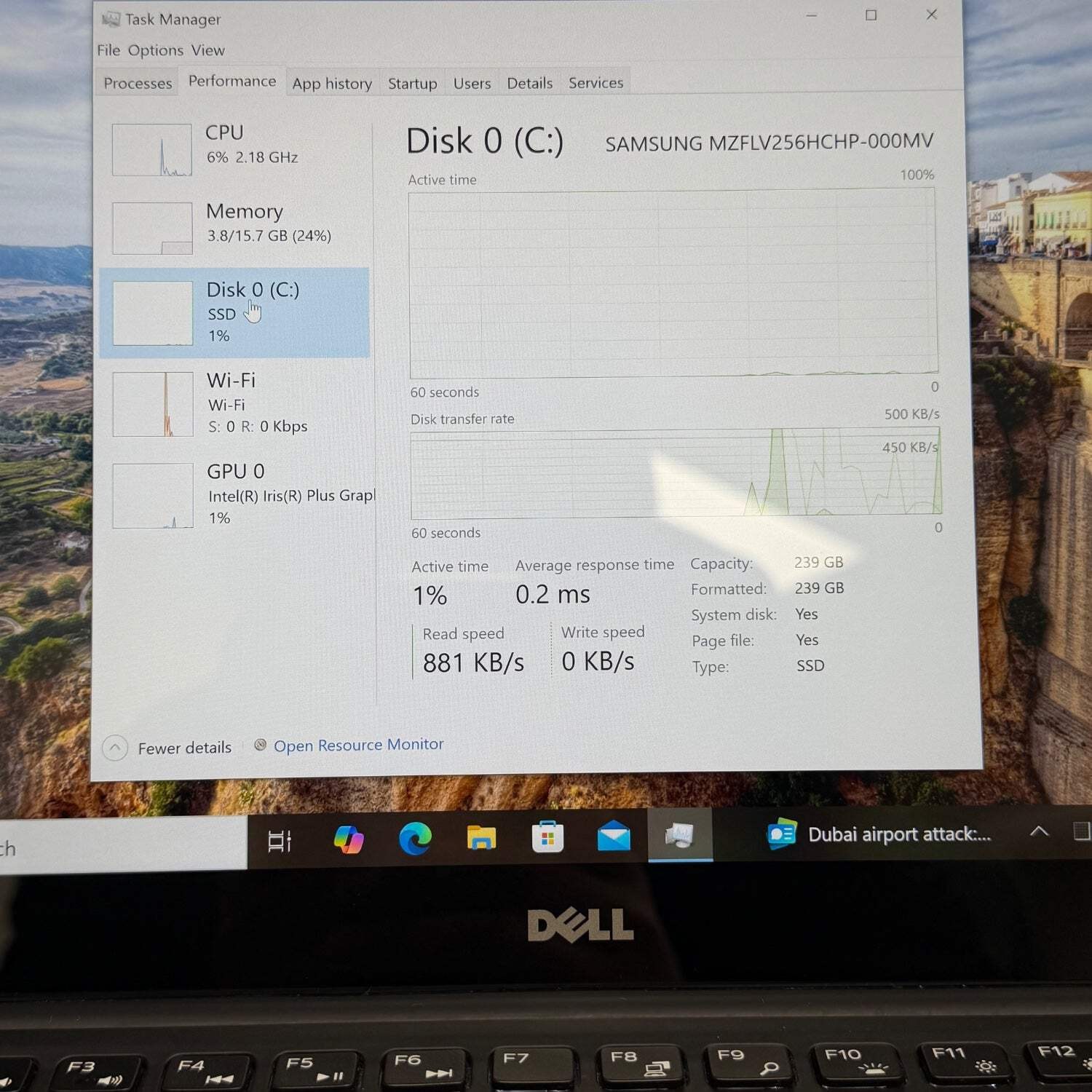 Dell XPS 9360 13.3″ i7-7660u 2.5GHz 16GB RAM 256GB SSD