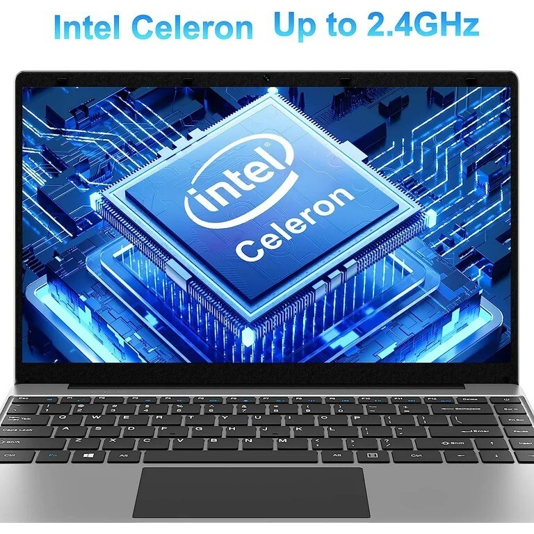 14in Windows 11 Laptop Computer 12GB DDR4 256GB SSD with Intel Quad Core Celeron