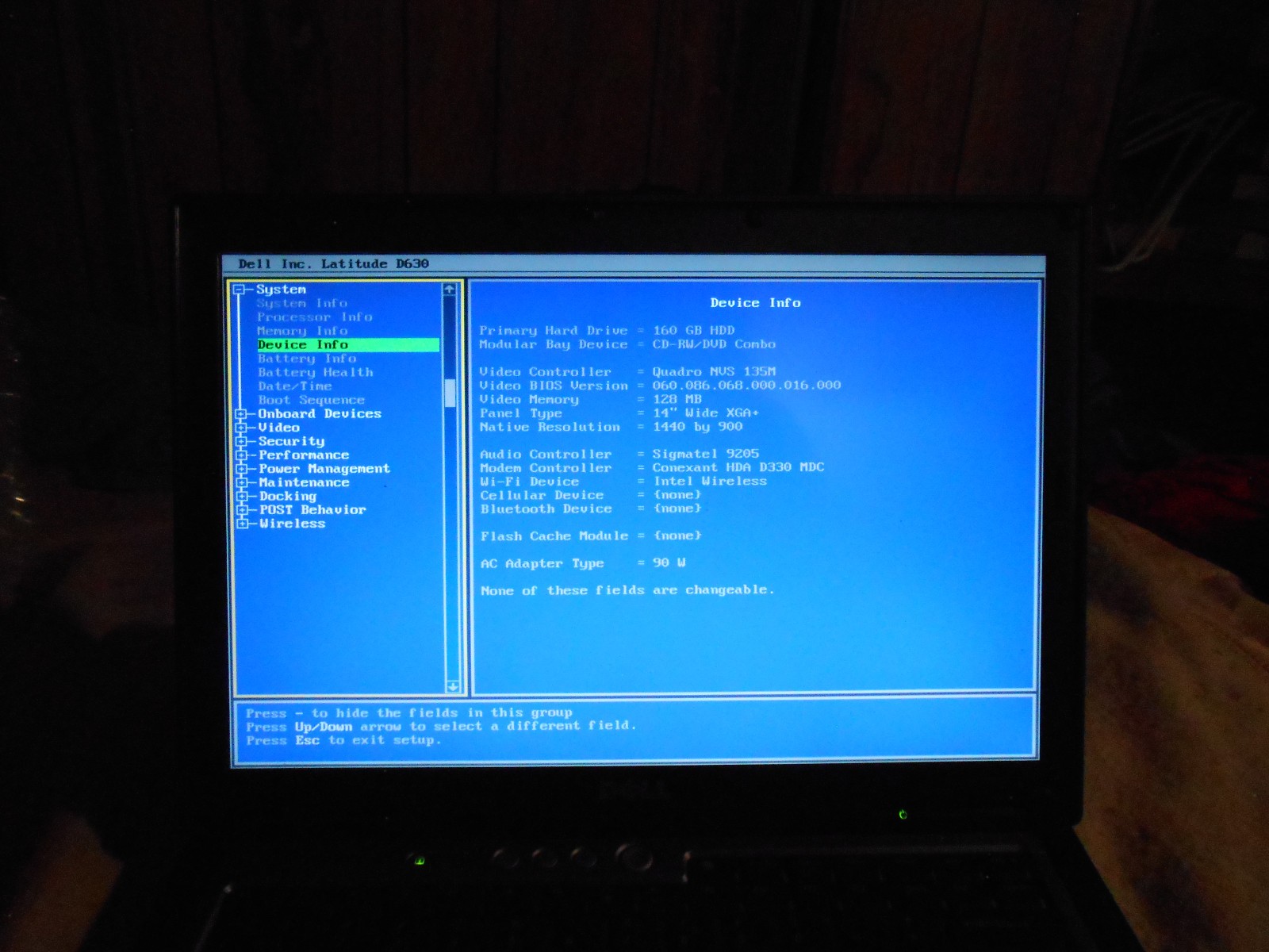 Dell Latitude D630 Windows XP Professional SP3 laptop