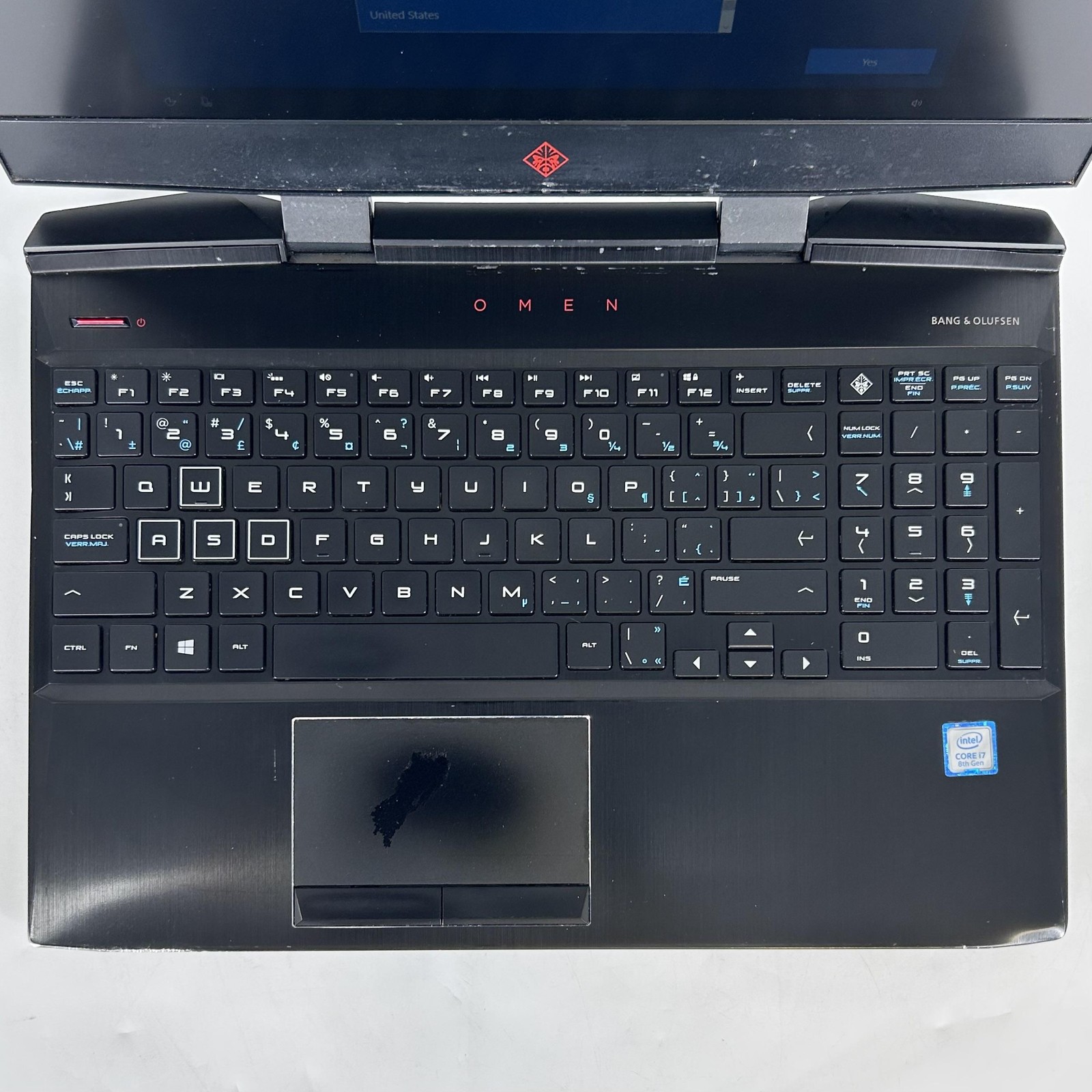 HP Omen 15 Black FHD i7-8750H 2.20GHz 16GB 256GB NVIDIA GTX 1060 Sunken Q Key