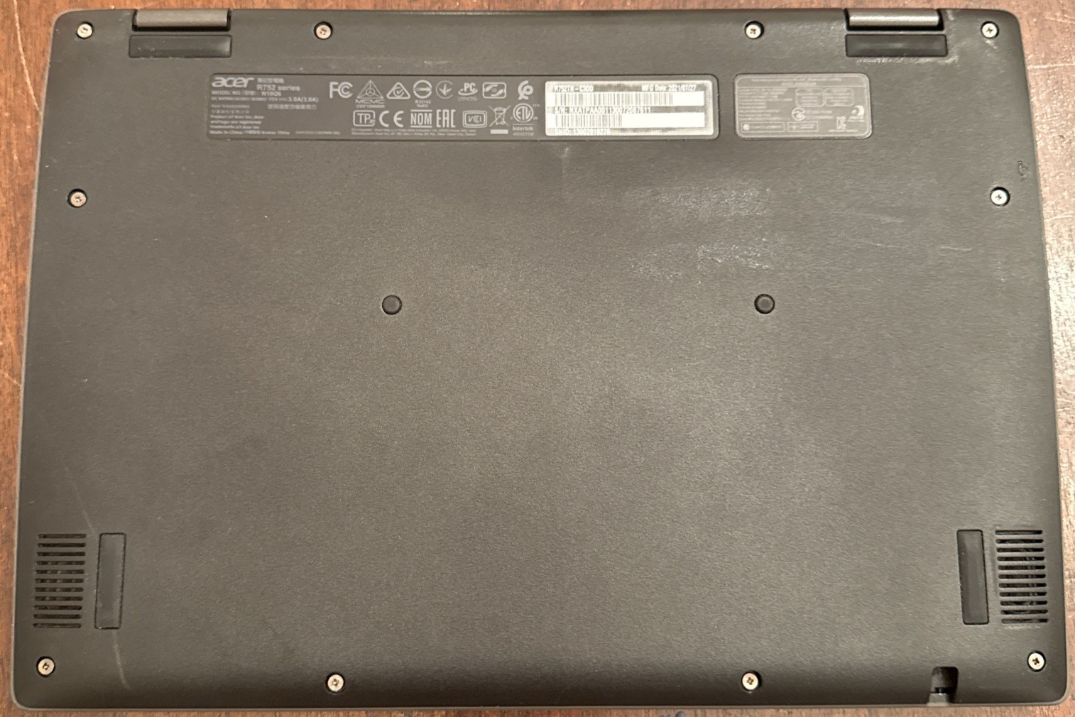 Acer R752TN 2in1 Chromebook Spin