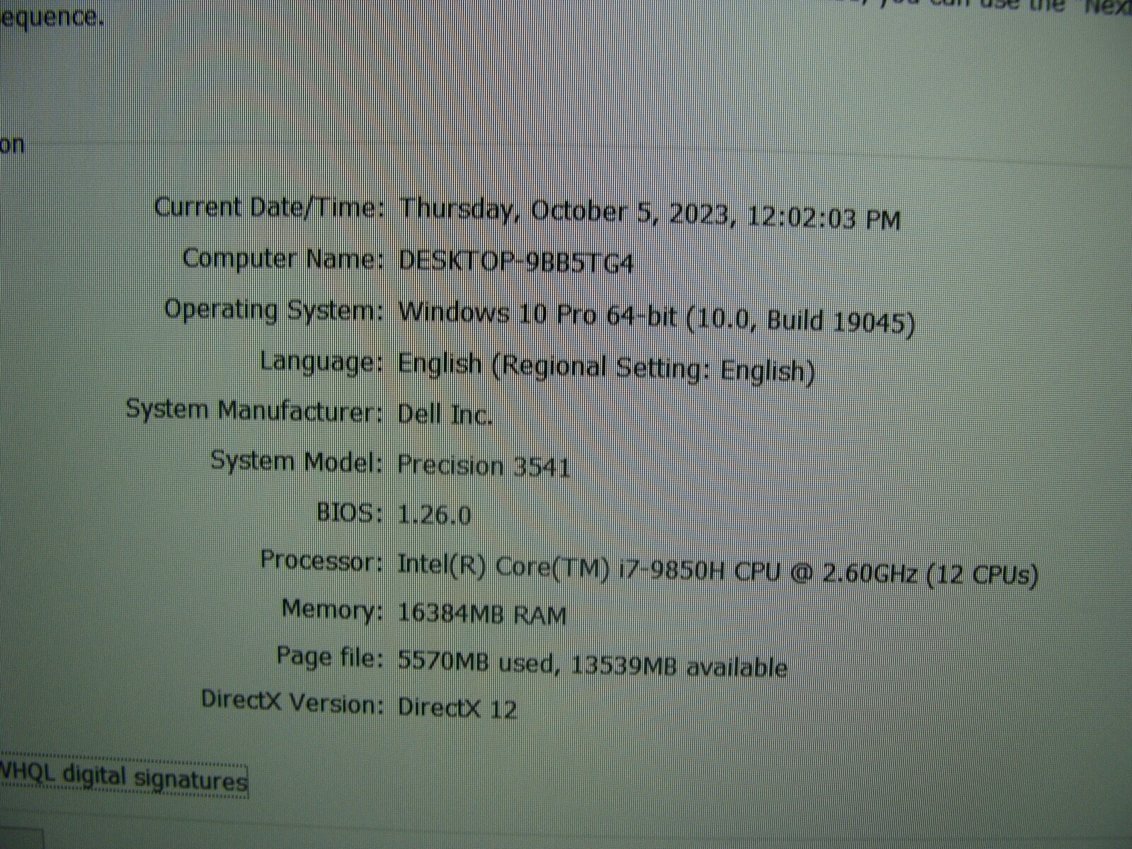 DEAL! Sim Ready 15.6″ FHD Dell Precision 3541 i7-9850H 16GB 512GB Nvidia P620