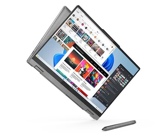 Lenovo IdeaPad 5 2-in-1 Laptop, 16″ IPS Glass, Ryzen 5 8645HS, 16GB, 512GB SSD