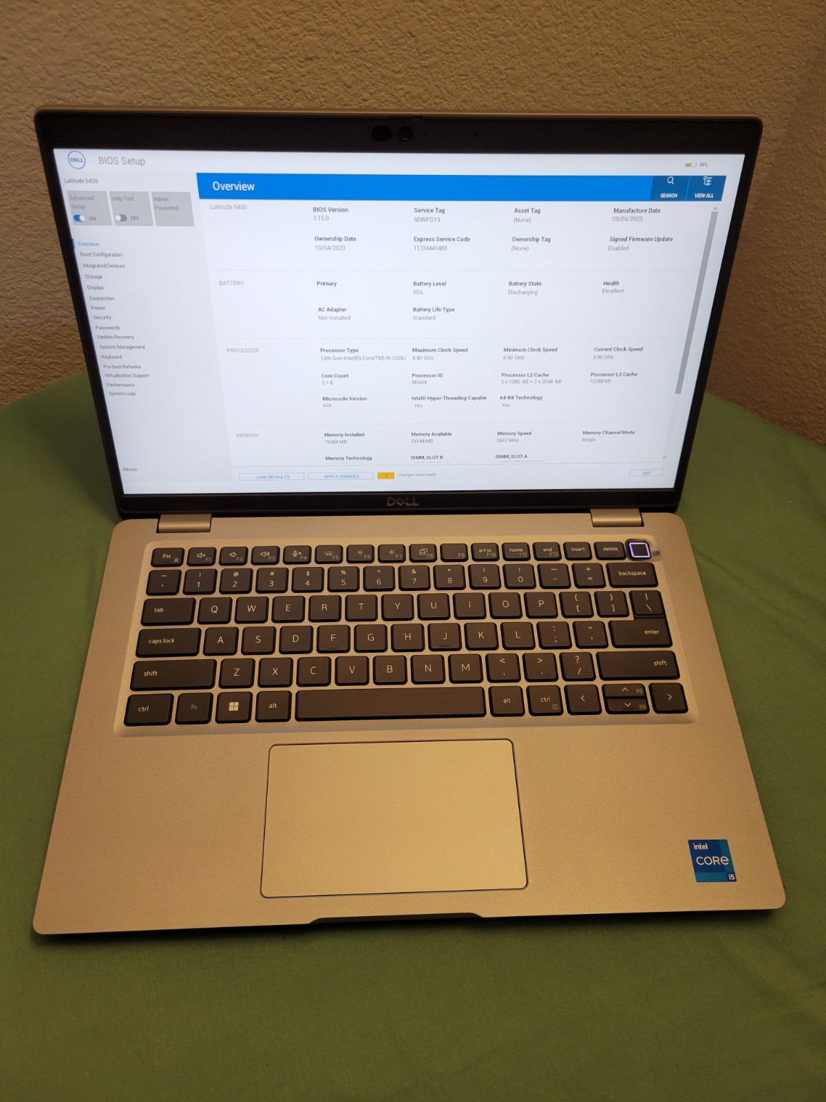 Dell Latitude 5430 14″ i5-1235U 16GB RAM NO SSD/OS