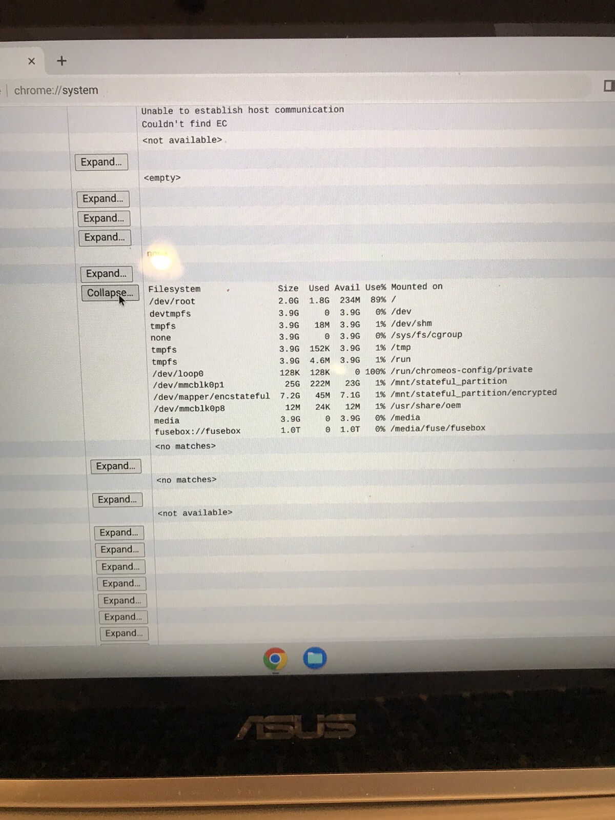 Asus Chromebook Flip C302CA Core M3-6Y30 4GB 32GB eMMC 12.5″ Touch .FOR PARTS