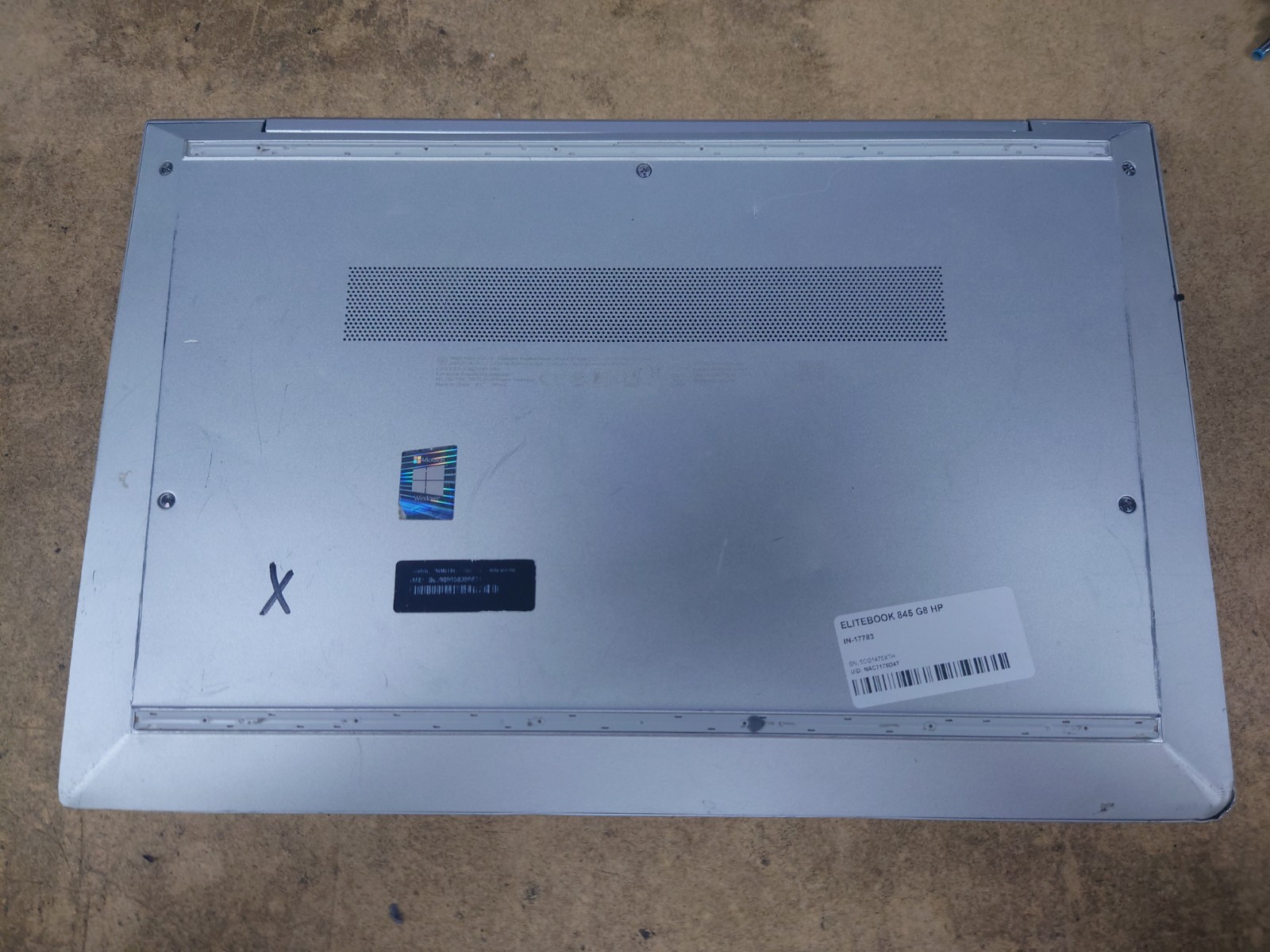 HP EliteBook 845 G8 14″ WUXGA Touch Ryzen 5 5650U 16GB RAM 256GB SSD No OS
