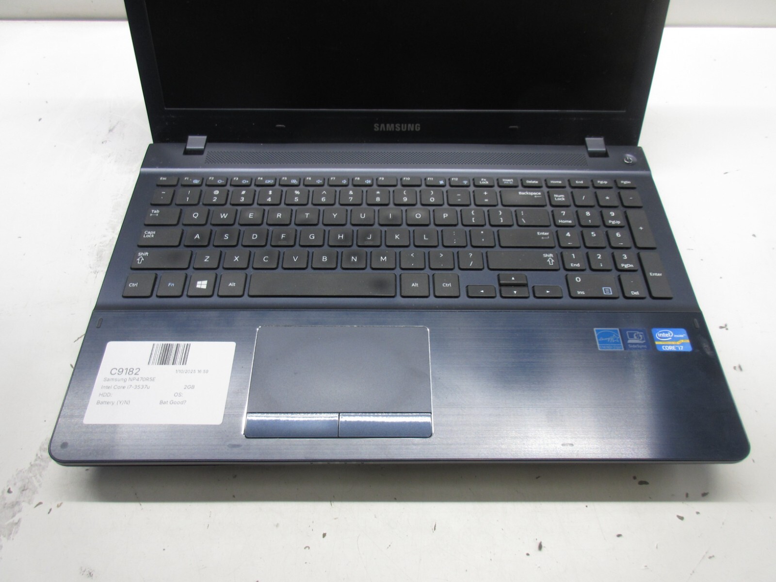 Samsung NP470R5E Intel Core i7-3537u 2GB NO HDD No Batt READ