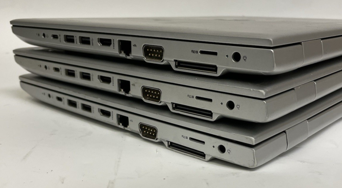 LOT OF 3 HP ProBook 650 G4 15.6″ Intel Core i5-7350U – NO RAM – NO SSD – READ!