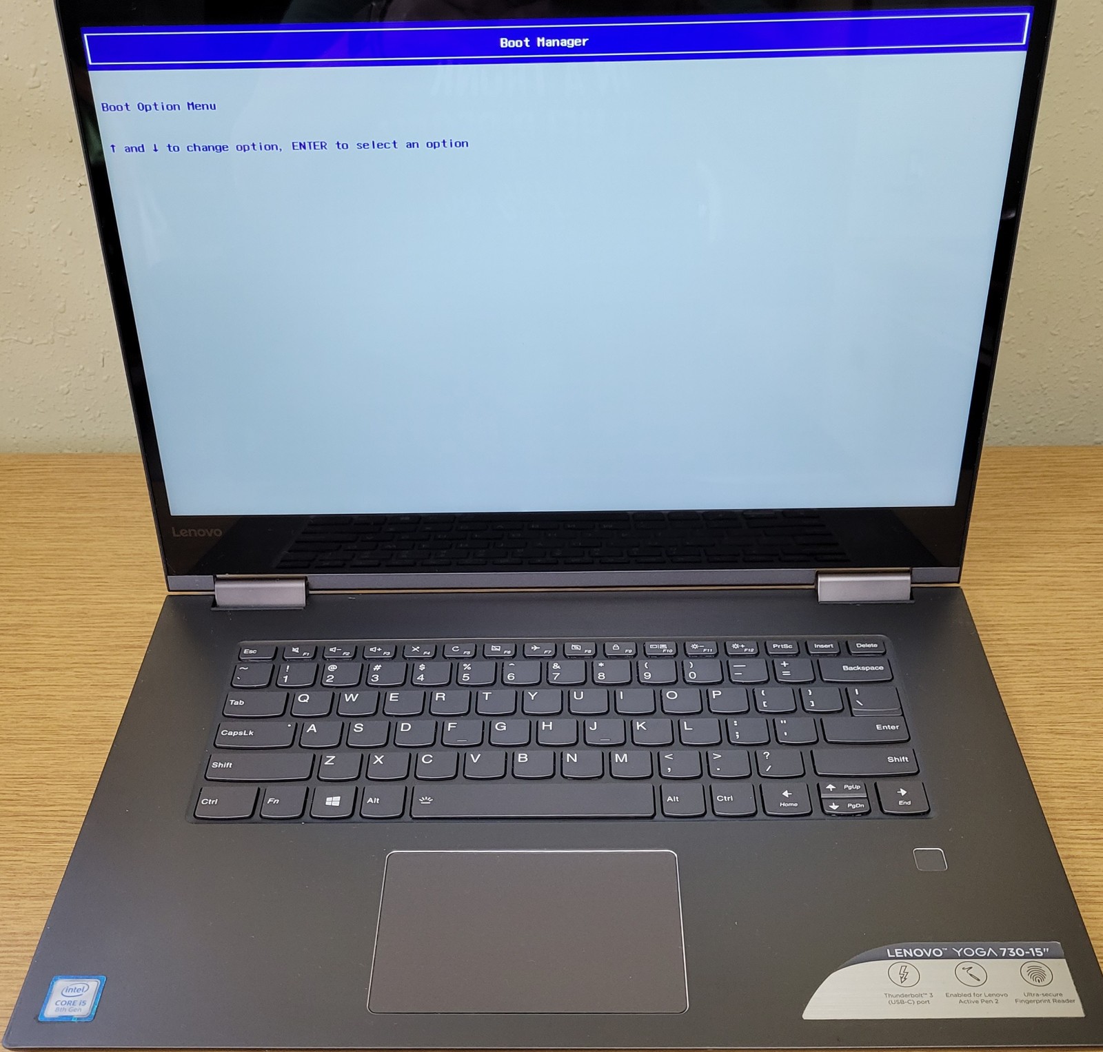 Lenovo Yoga 730-15ikb i5-8250U 1.60GHz 8GB 256GB NVMe 360 Touch No OS/HDD