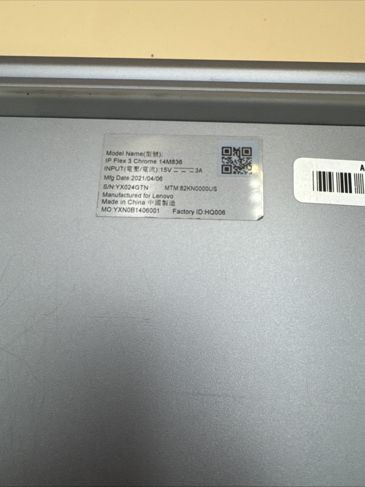 Lenovo IdeaPad 3 Chrome 14M836 14″ 64GB eMMC, MediaTek MT8183, 2.00 GHz *READ