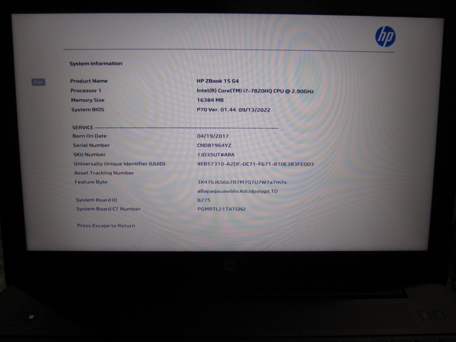 HP ZBook 15 G4 Laptop Core i7 2.9 GHz 16GB RAM 256GB + 512 SSDs NVidia M2200