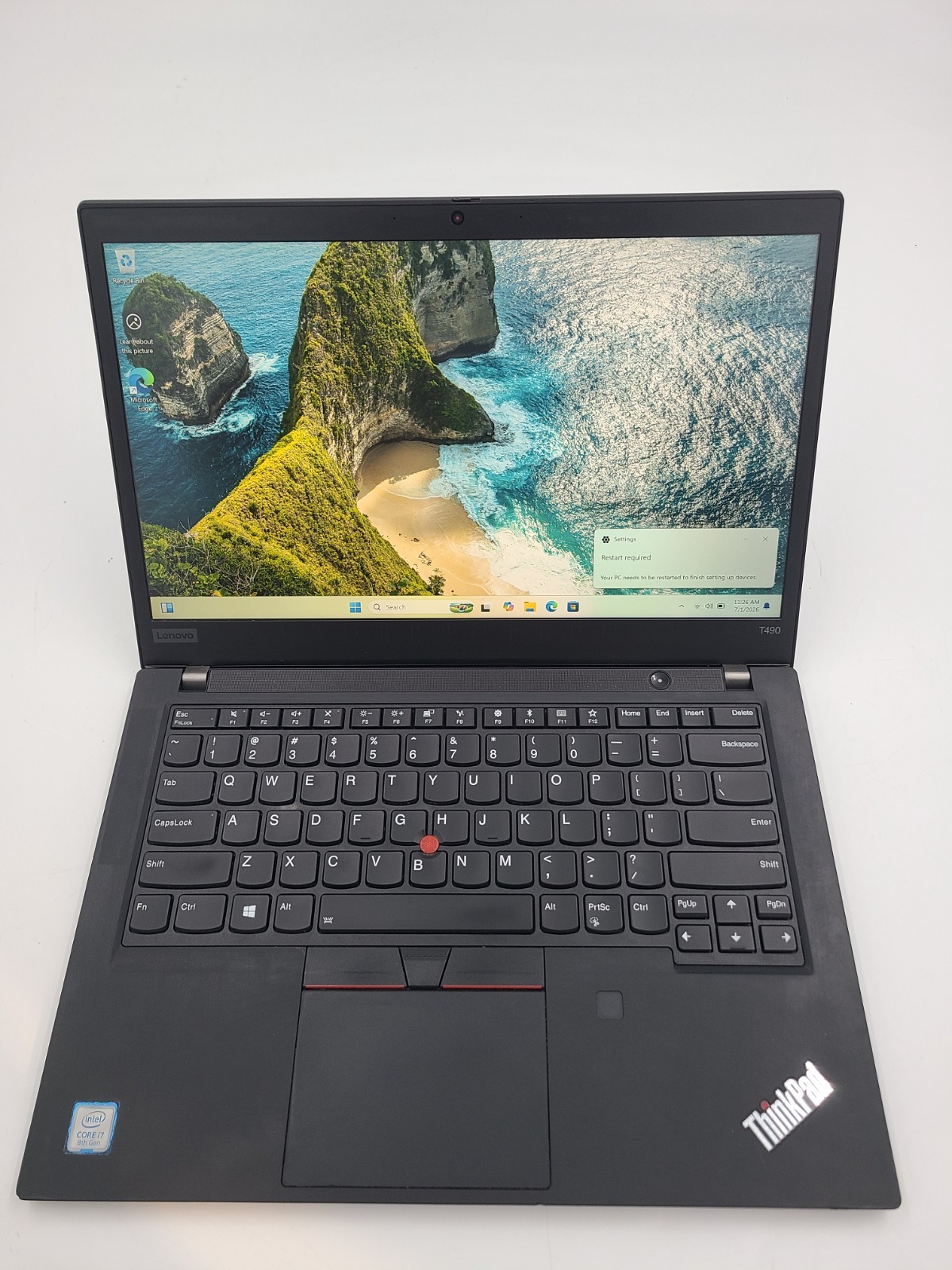 Lenovo ThinkPad T490 i7-8565U 1.80GHz 16GB Ram 256GB SSD Win 11 Pro