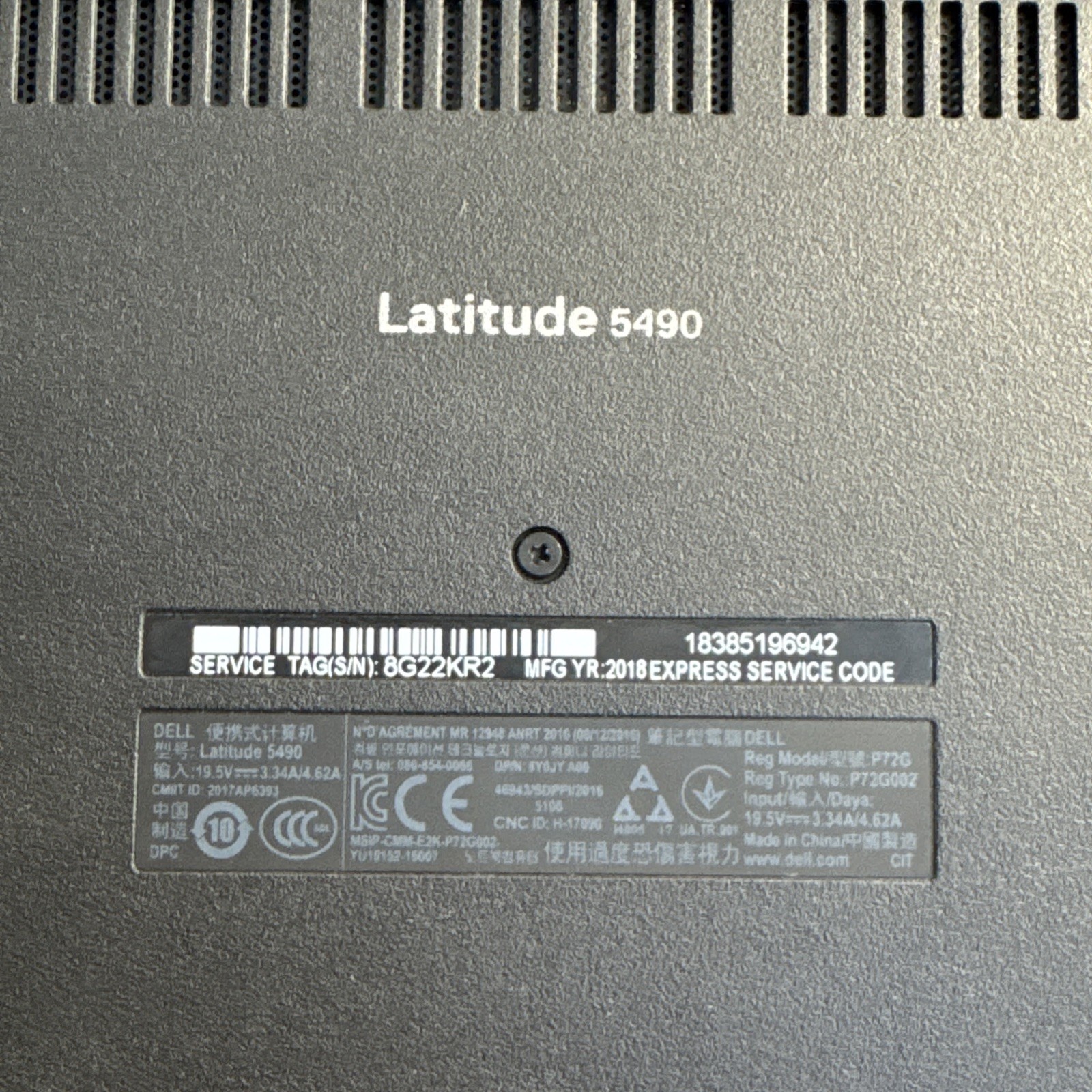 Dell Latitude 5490 14″ Laptop Core i5-7300U @2.60GHz 8GB RAM 512GB HDD W11P