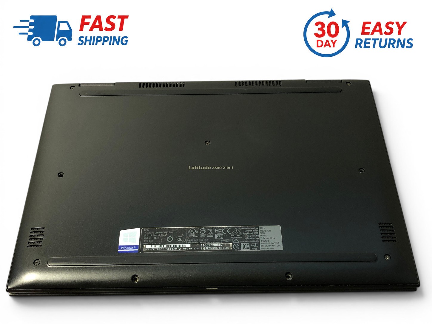 Dell Latitude 3390 13.3” Intel Core i5-8350U 1.6GHz NO HARDDRIVE AND MEMORY