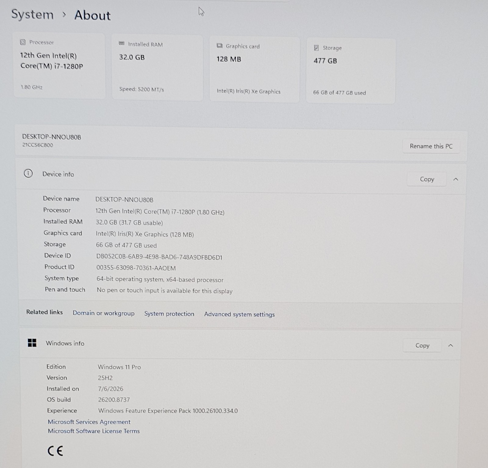 Lenovo Thinkpad X1 Carbon Gen 10 Intel Core i7 32GB 512GB w/Webcam ~READ~