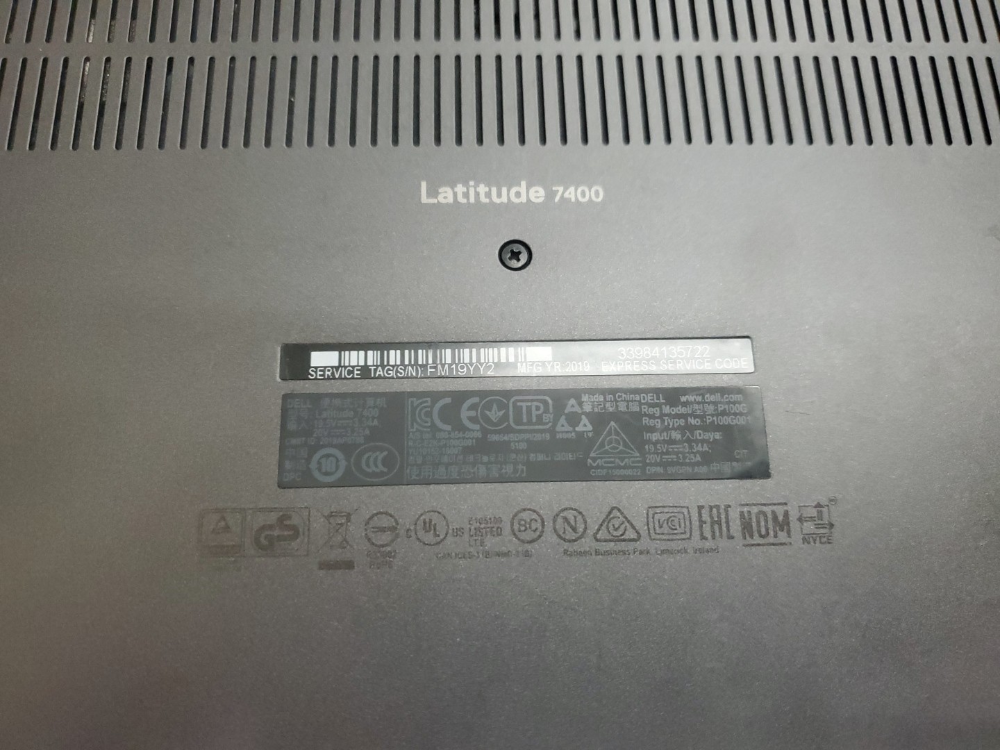 Dell Latitude 7400 14″ i5-8365U 8GB 256gb SSD Laptop W11P 122425-2
