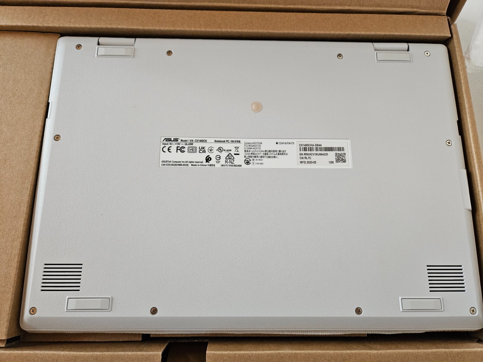 Asus Chromebook CX1 14″ Intel Celeron N4500 4GB 64GB (model: CX1400CKA-DB44)