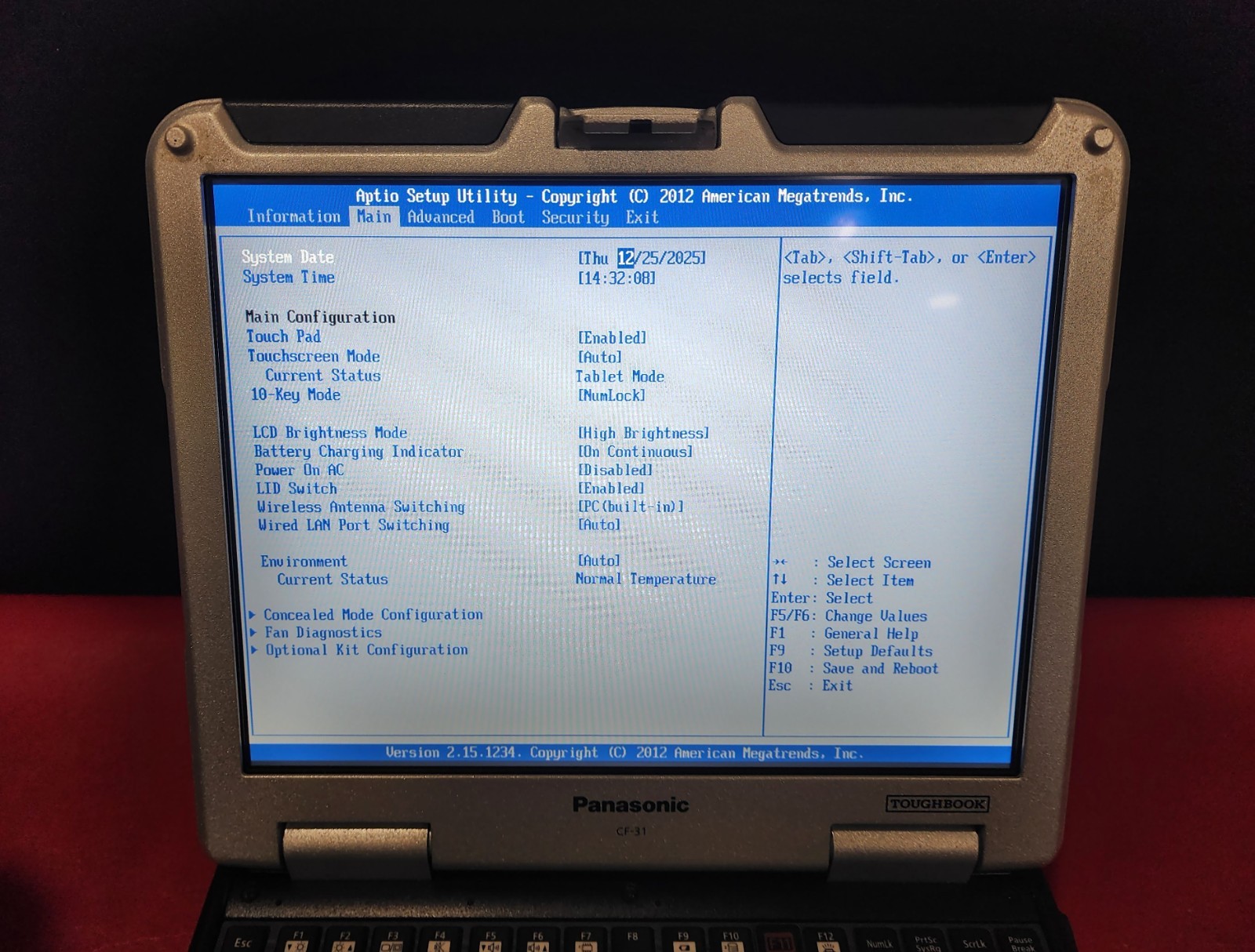 Panasonic Toughbook CF-31 MK5 i5-5300U 2.3GHz 8GB RAM NO HDD Caddy NO AC Adapte