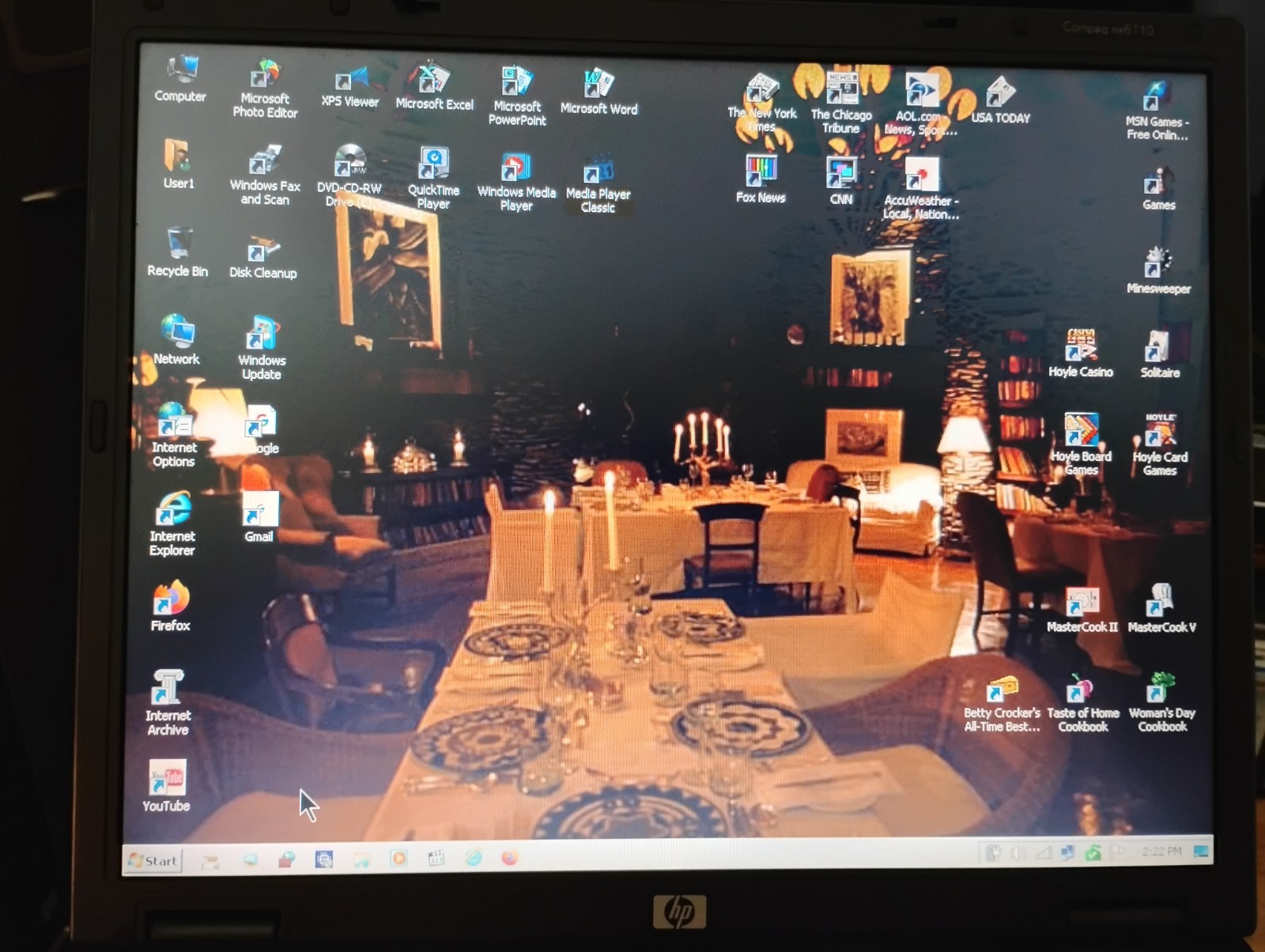 HP Compaq nx6110 14″ Laptop – Windows 7 Pro – plus EXTRAS