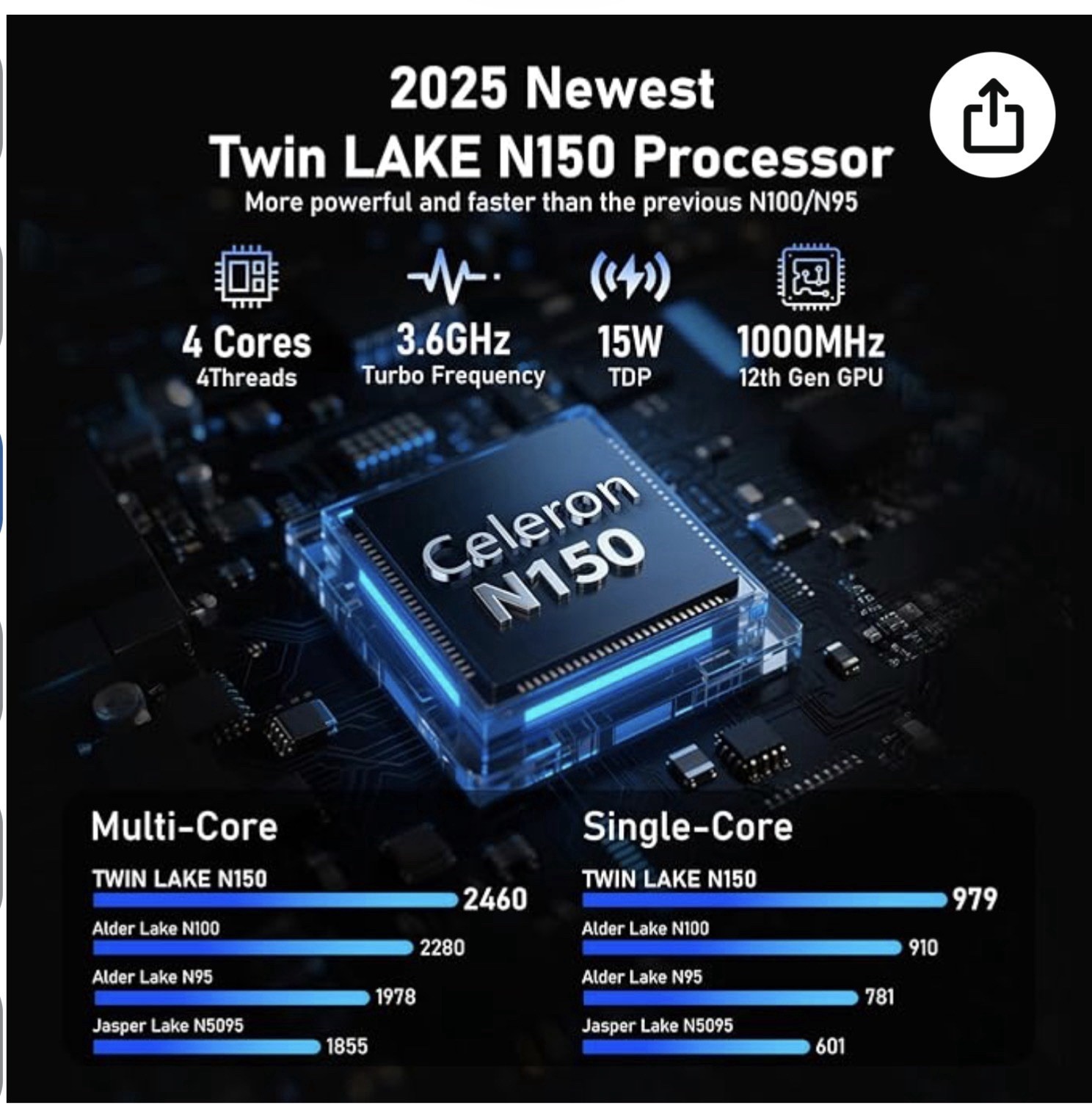 FunYet NY-08 16″ Intel N150 800MHz 16GB RAM 1TB SSD