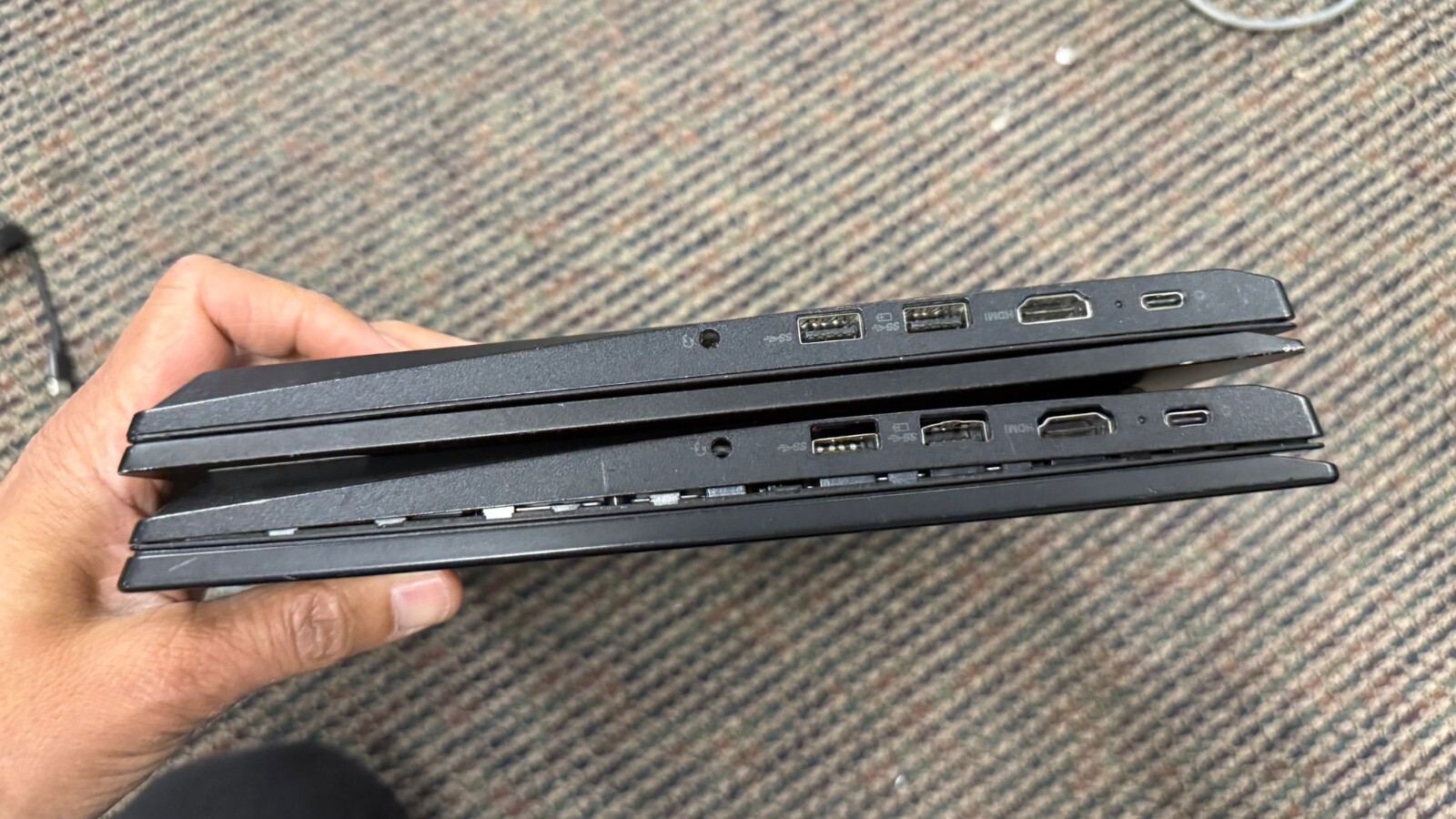 Lot of 2 Mixed Lenovo thinkpad E480 & E490 8GB RAM 256GB SSD NO OS Not turnin on