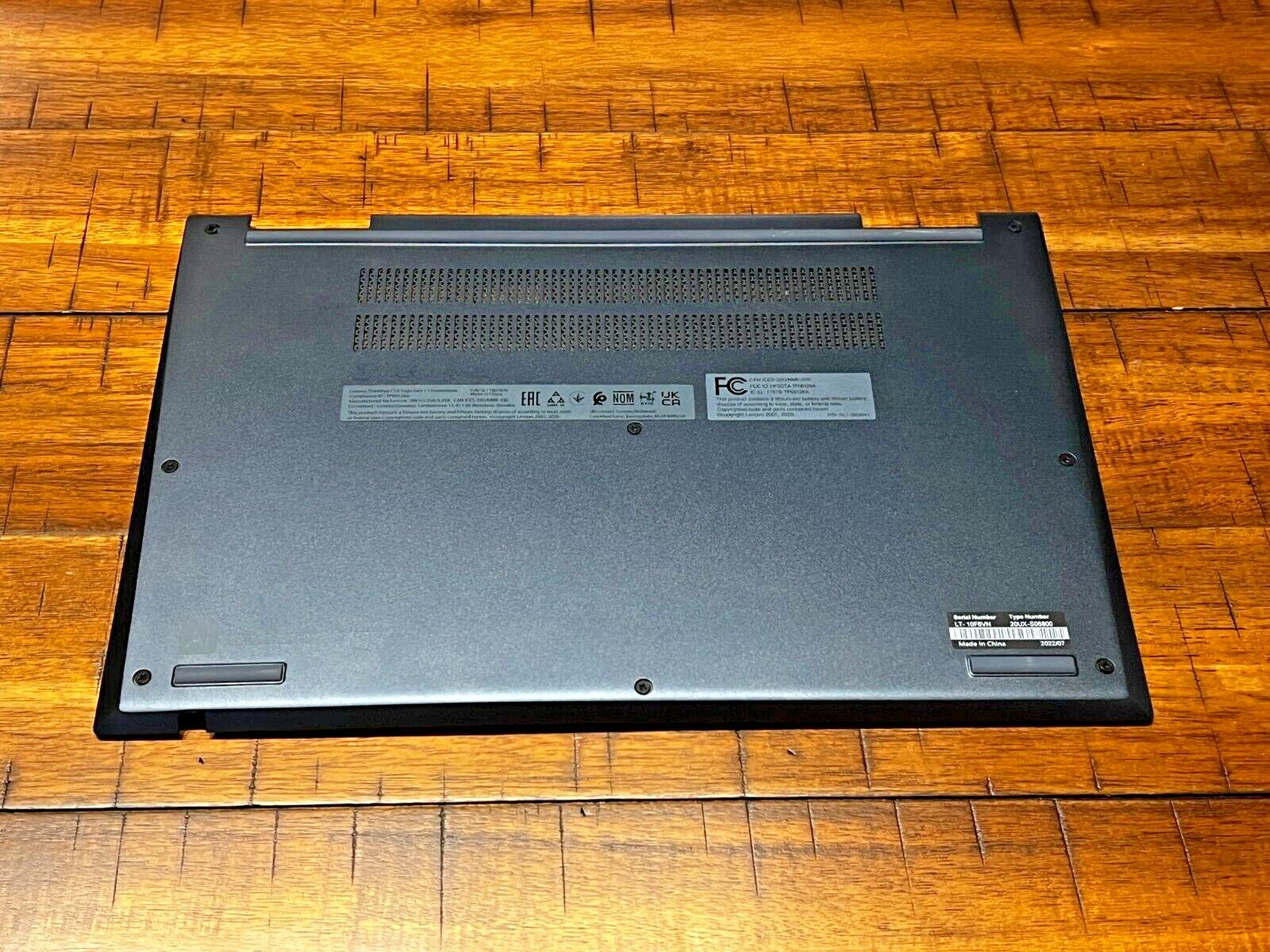 Lenovo Thinkpad C13 Yoga Gen 1 Chromebook Back Bottom Cover Door Enclosure Base