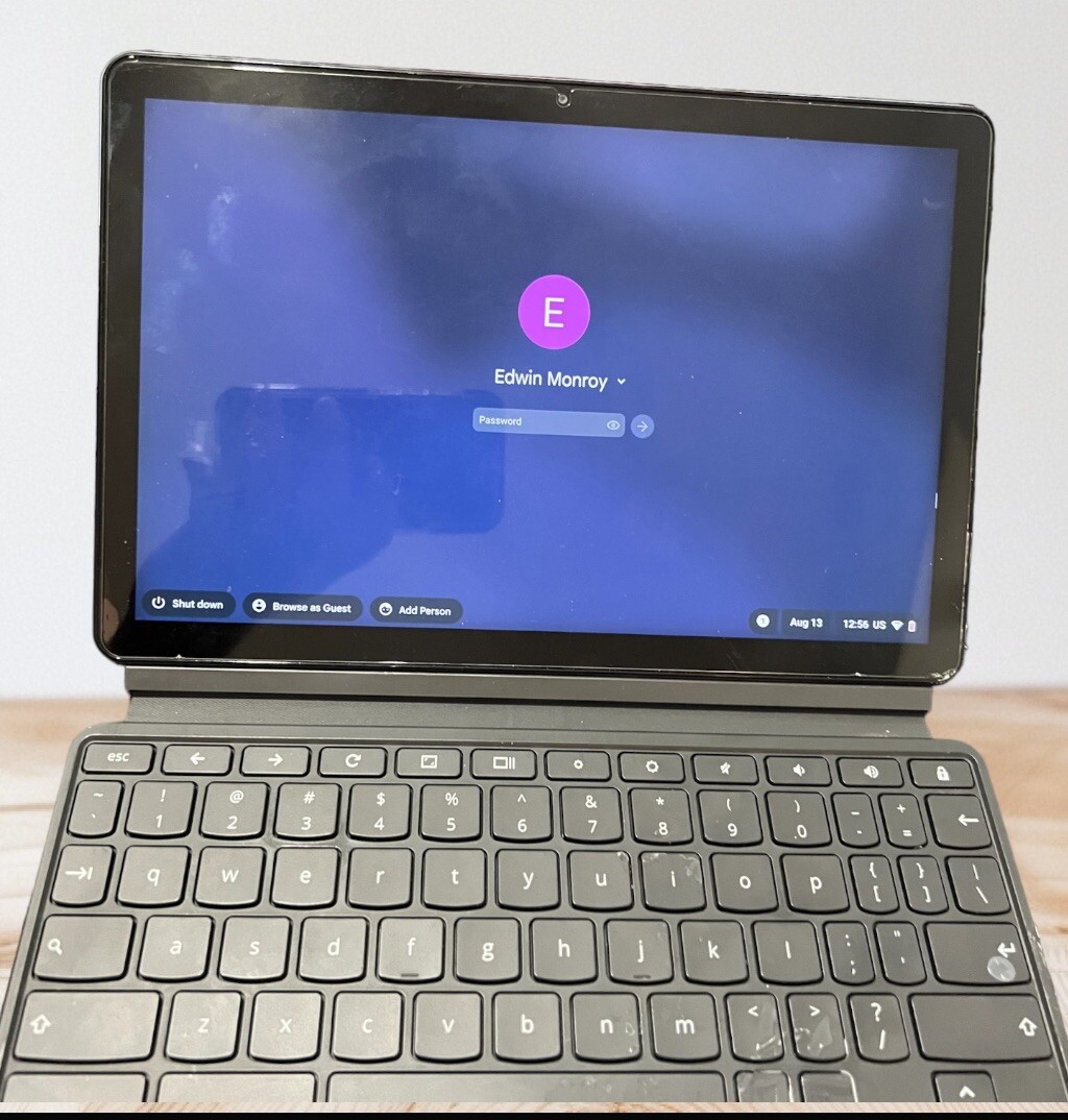 Lenovo IdeaPad Duet Chromebook 64gb WiFi – Ice Blue, Iron Grey