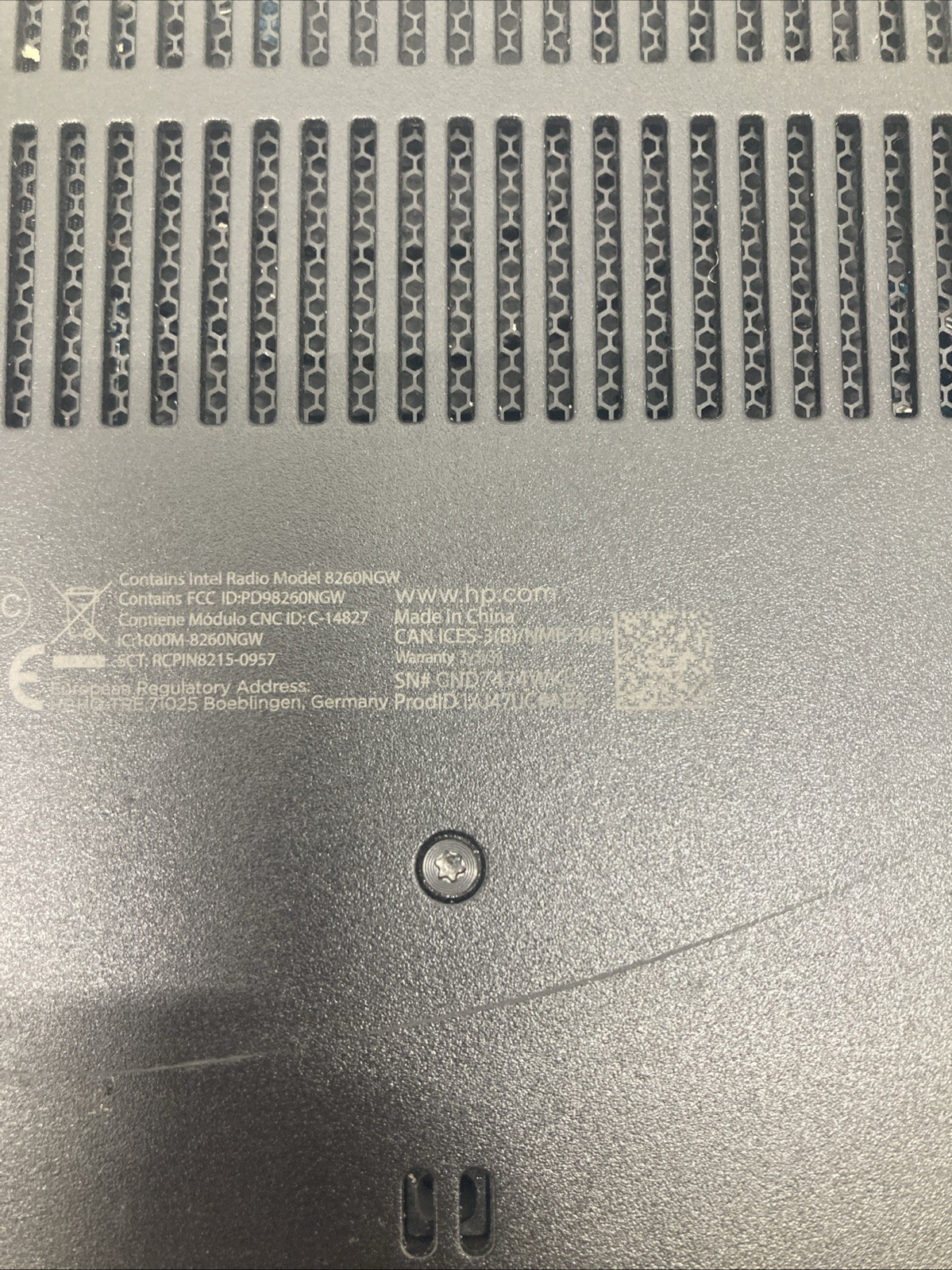 HP ZBook Studio G3 Intel unknown CPU no RAM no HDD no power
