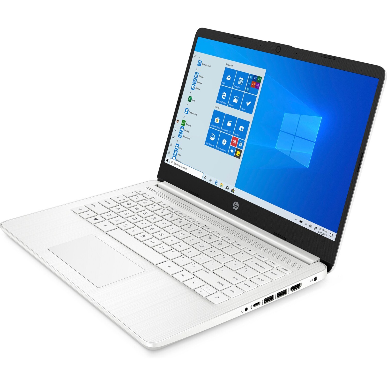 Newest HP 14” HD Laptop AMD Dual Core CPU 16GB RAM 304GB (64+240) Win11 White