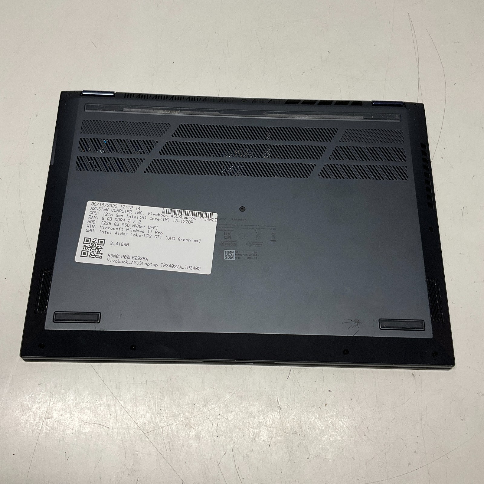 Asus VivoBook S 14 Flip TP3402Z Touch 14″ i3-1220P 8GB RAM 256GB SSD Win 11 Pro