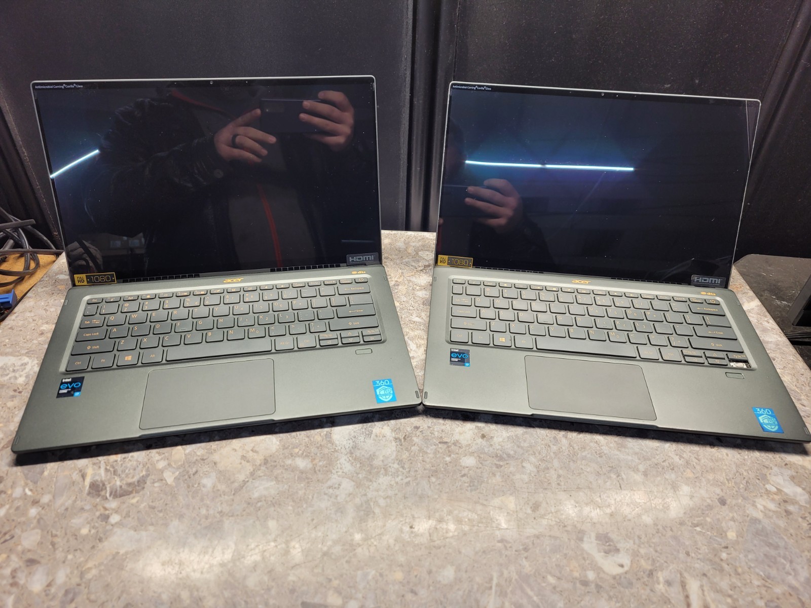 Lot of 2 Acer Swift SF514-55TA Core i7 11th gen 16GB Gray WONT BOOT FOR PARTS!